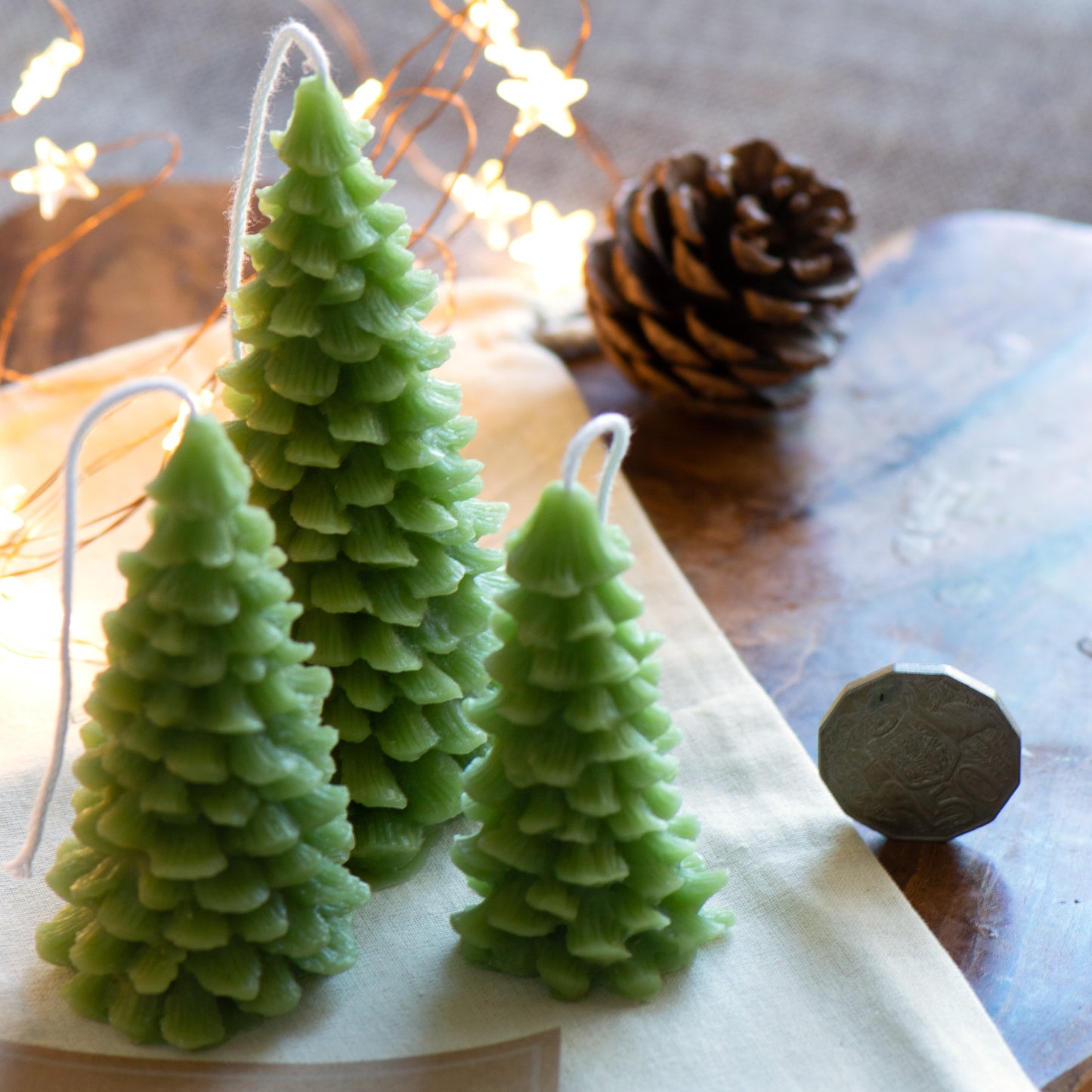 The Christmas Forest (Green) Beeswax Candles