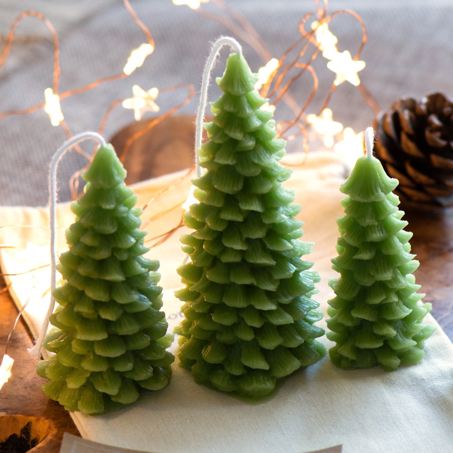 The Christmas Forest (Green) Beeswax Candles