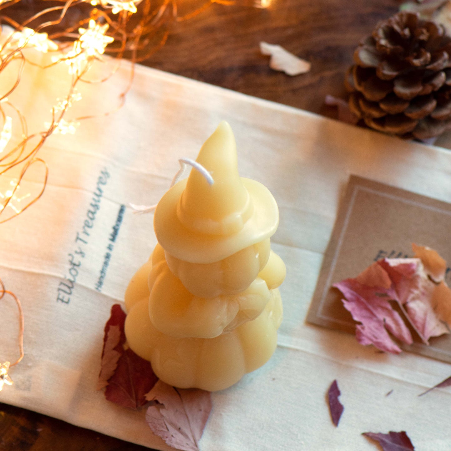 Pump-Ka-Boo Pure Beeswax Candle