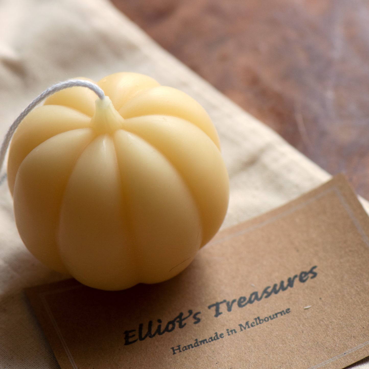 Sugar Pie Pumpkin Beeswax Candle