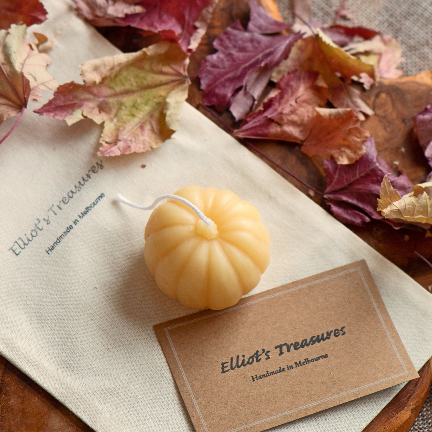 Pumpkin Beeswax Candle