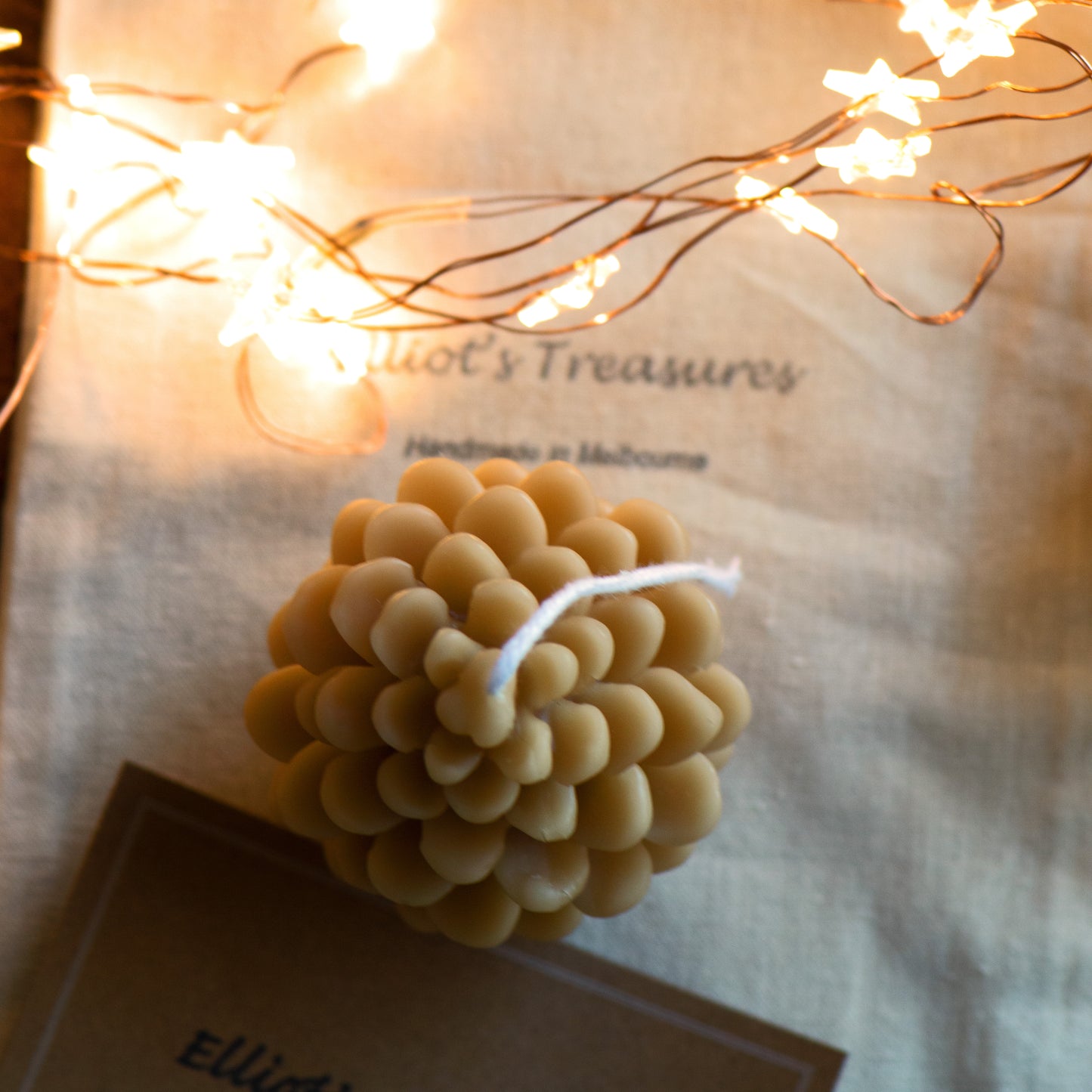 Limited Edition Pinecone (Brown) Beeswax Candle