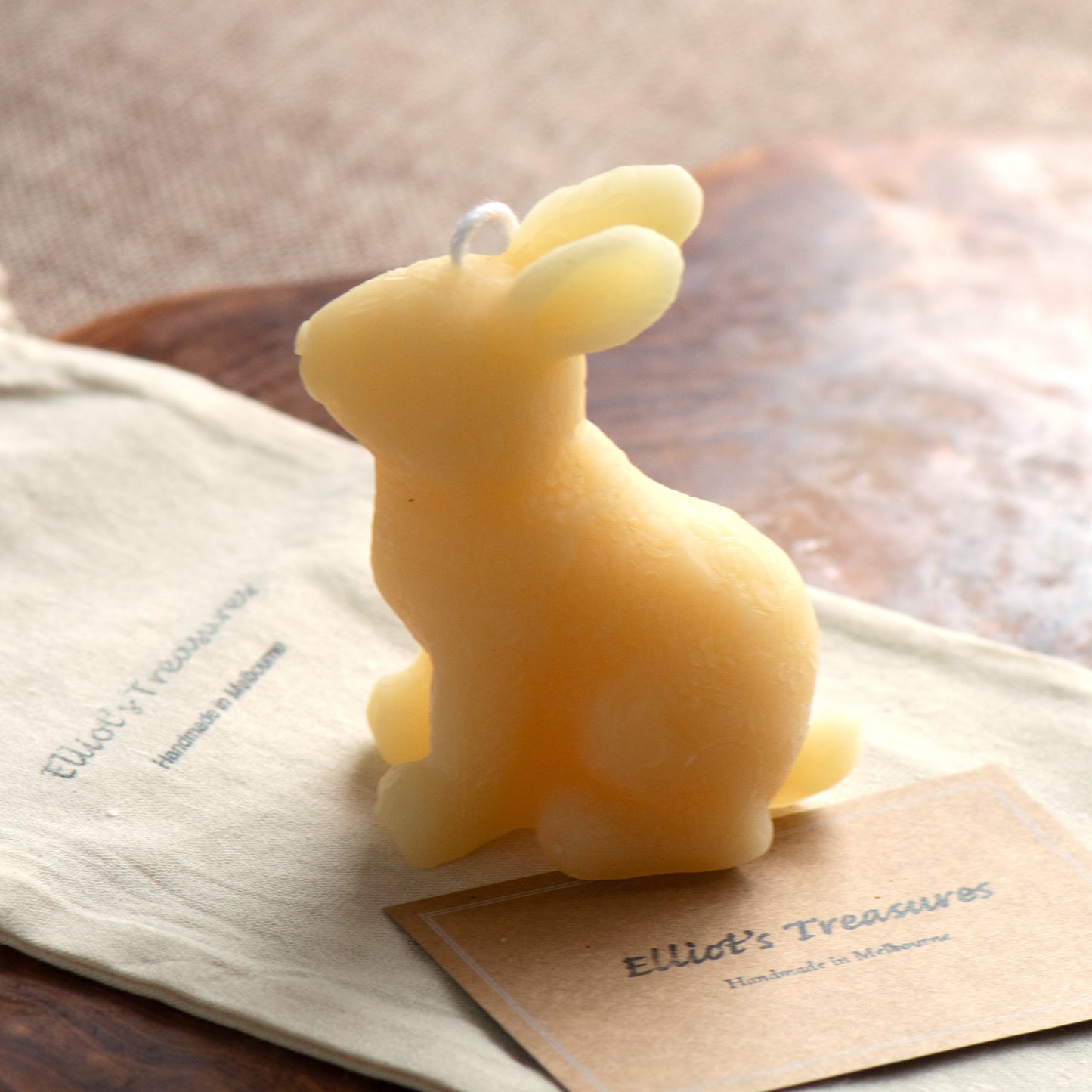 Easter Bunny Beeswax Candle