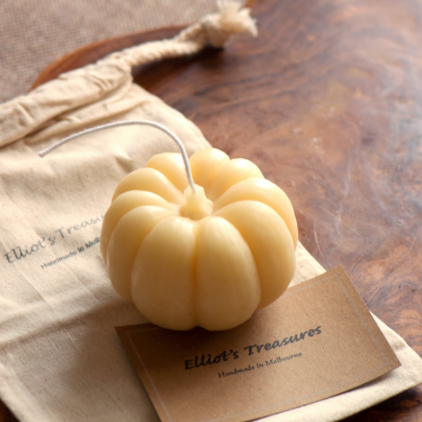 Fairytale Pumpkin Beeswax Candle