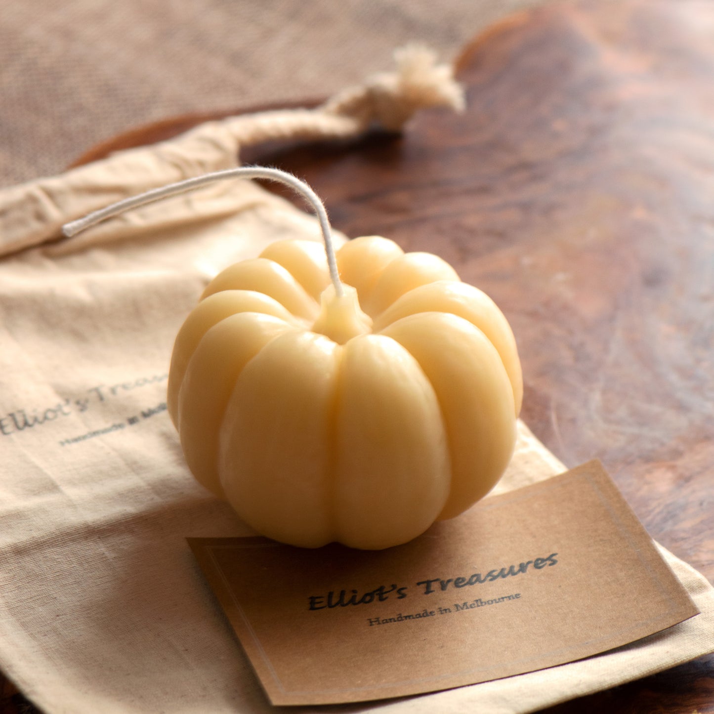 Fairytale Pumpkin Beeswax Candle