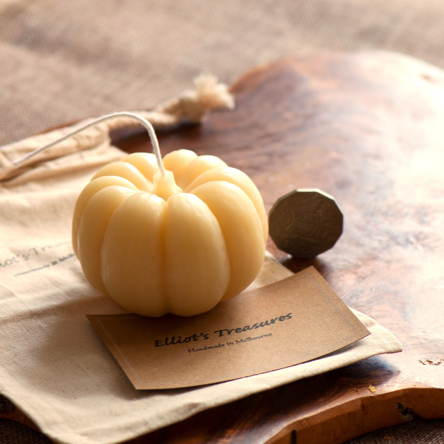 Fairytale Pumpkin Beeswax Candle