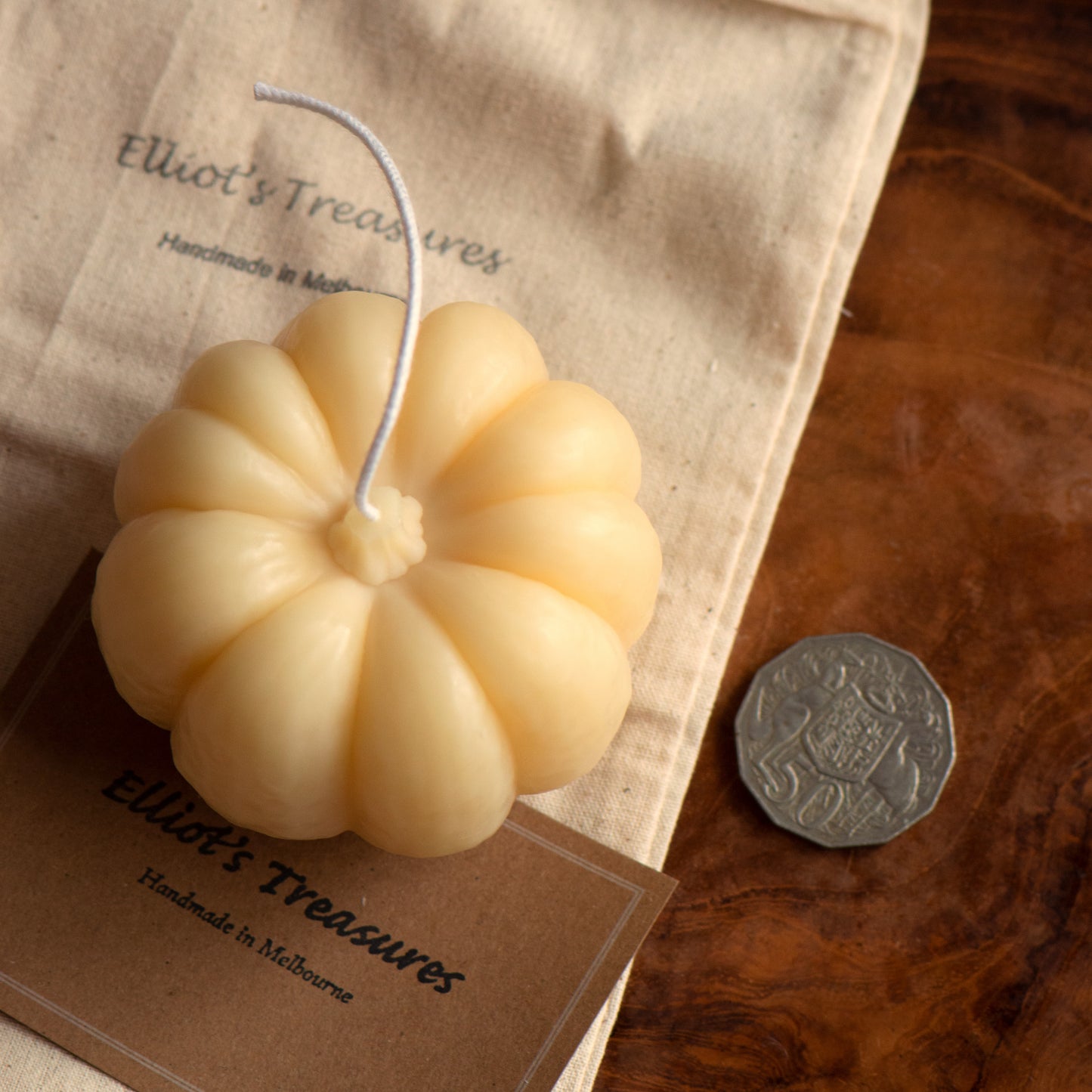 Fairytale Pumpkin Beeswax Candle