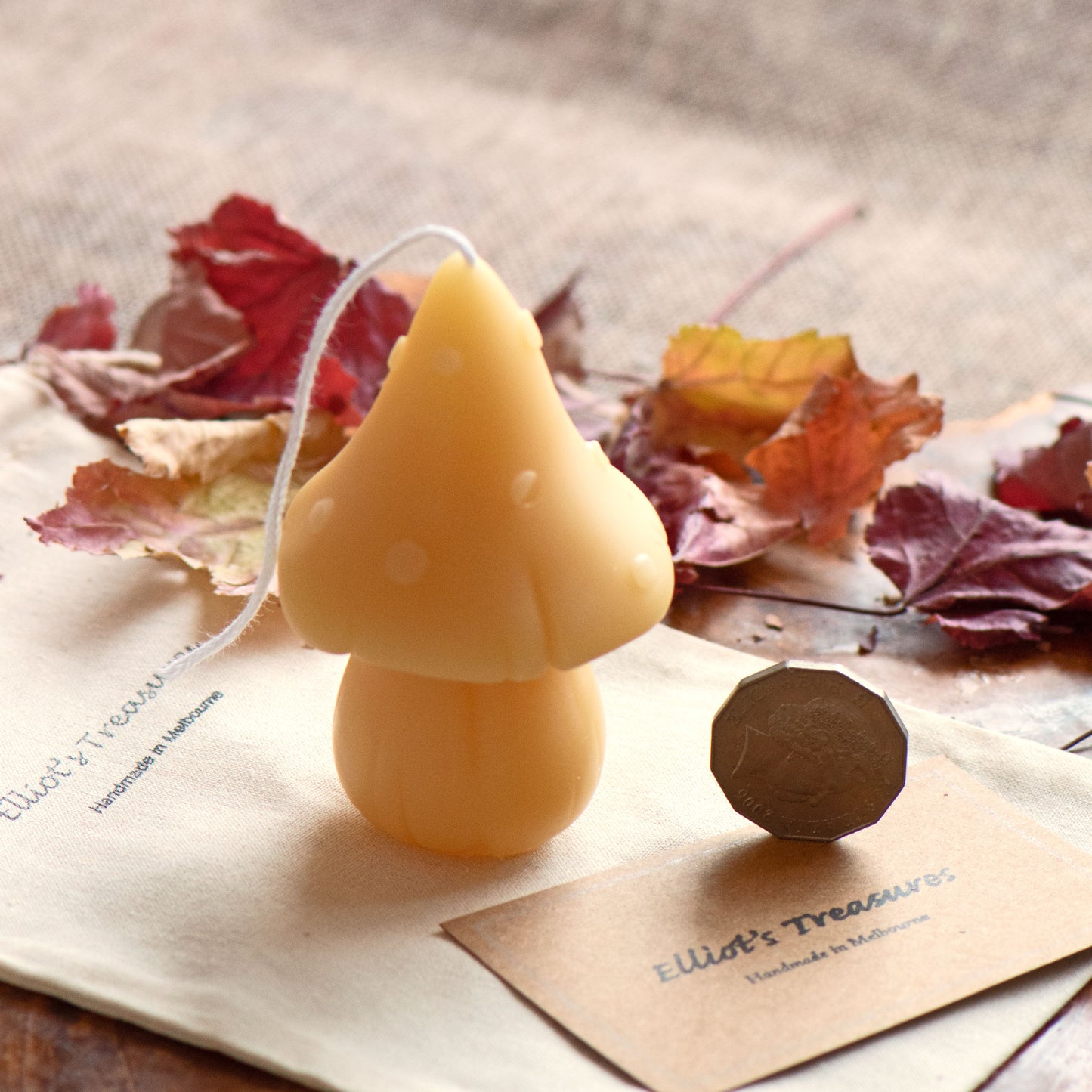 Forest Mushroom - Pure Beeswax Candle