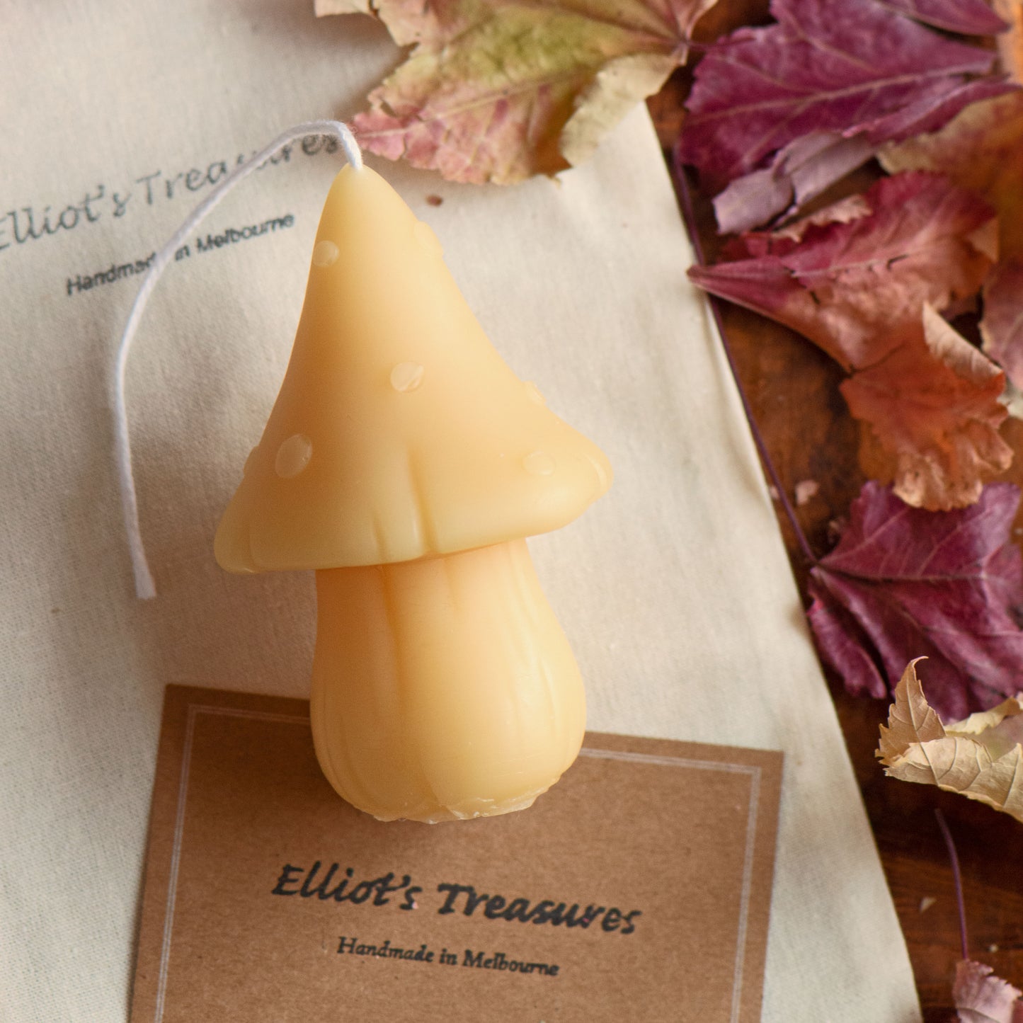 Forest Mushroom - Pure Beeswax Candle