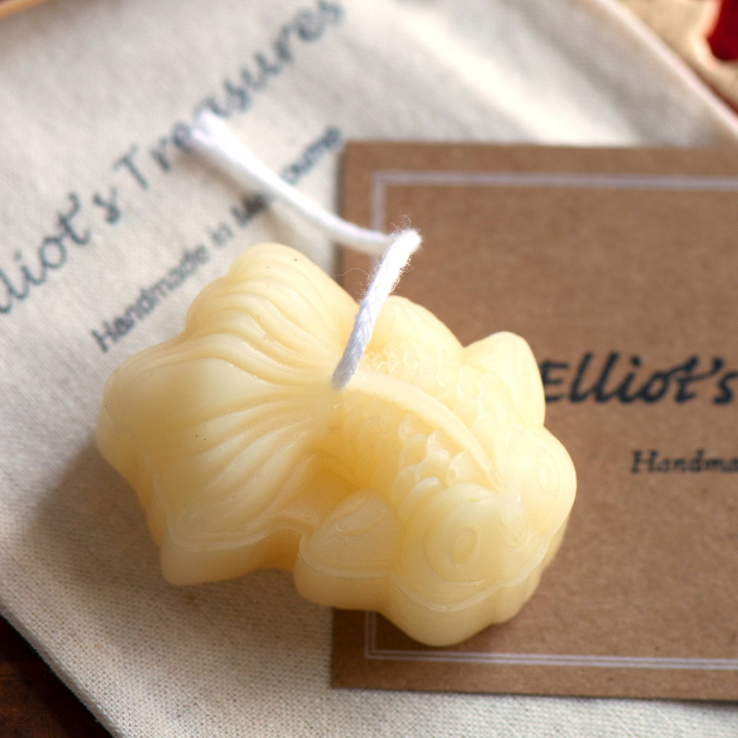 Goldfish Beeswax Candle