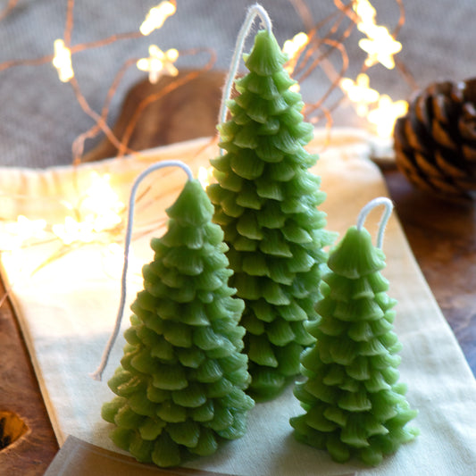 Limited Edition The Christmas Forest (Green) Beeswax Candles