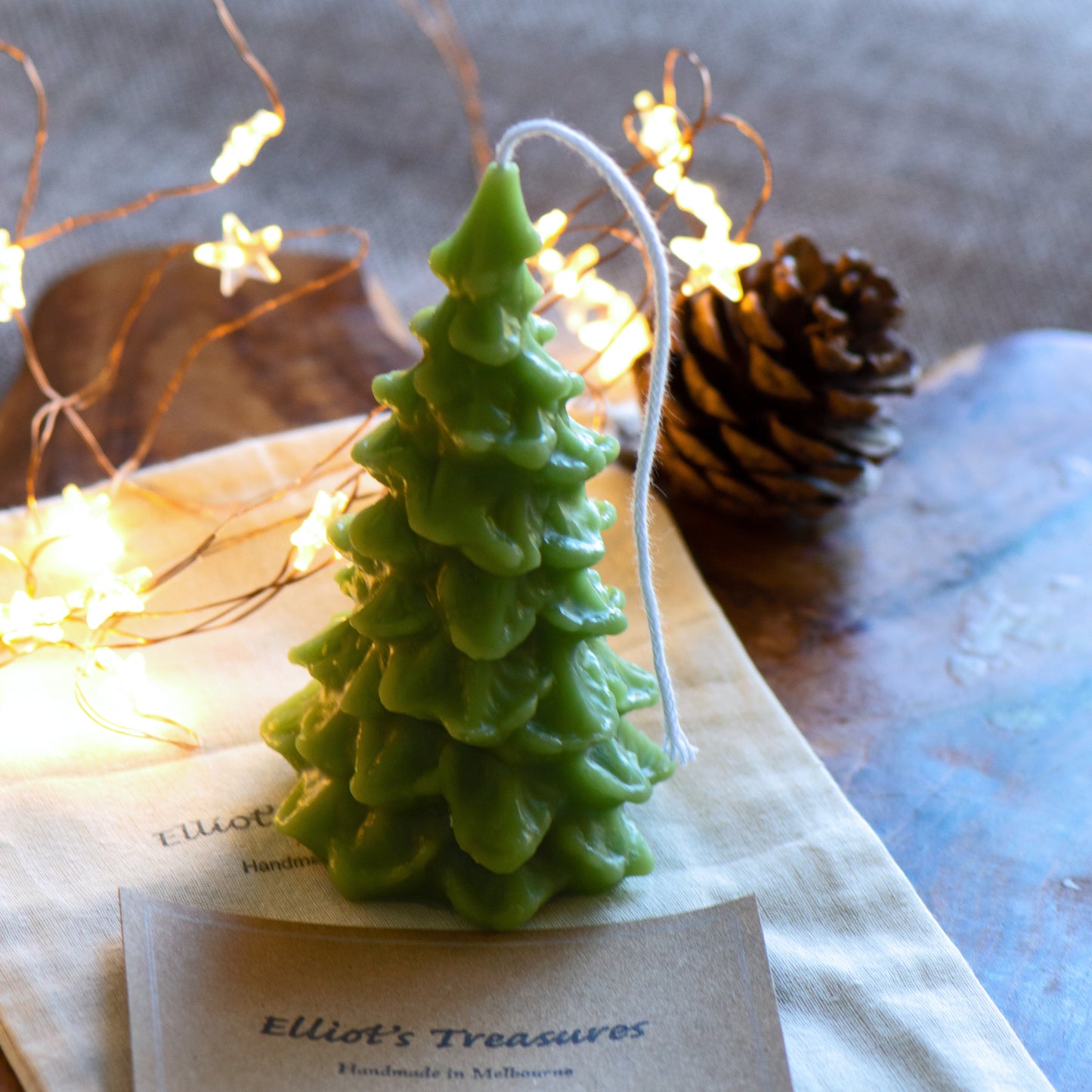 Limited Edition Christmas Tree (Green) Beeswax Candle