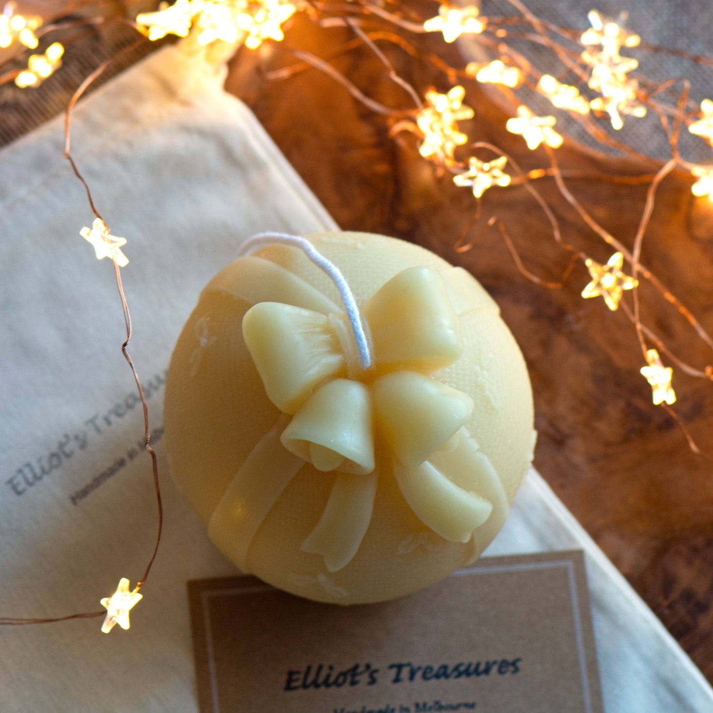 Christmas Gift - Pure Beeswax Candle