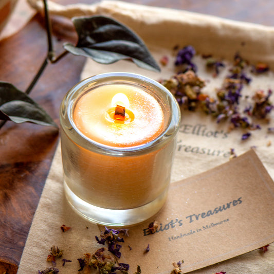 Lavender Scented Pot Beeswax Candle