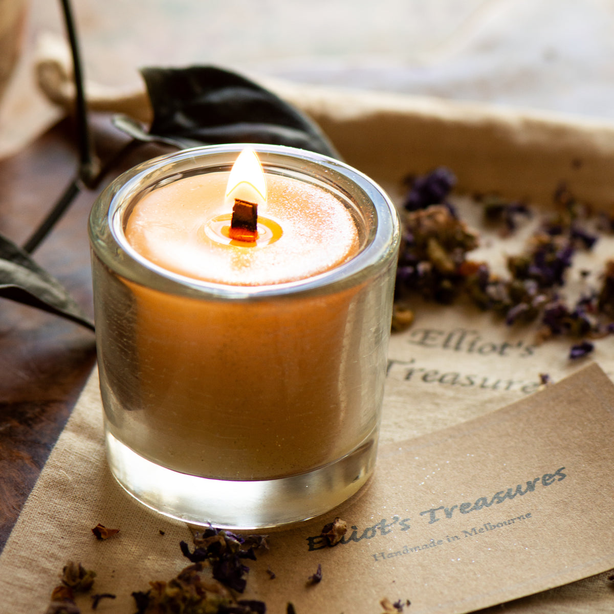 Lavender Scented Pot Beeswax Candle