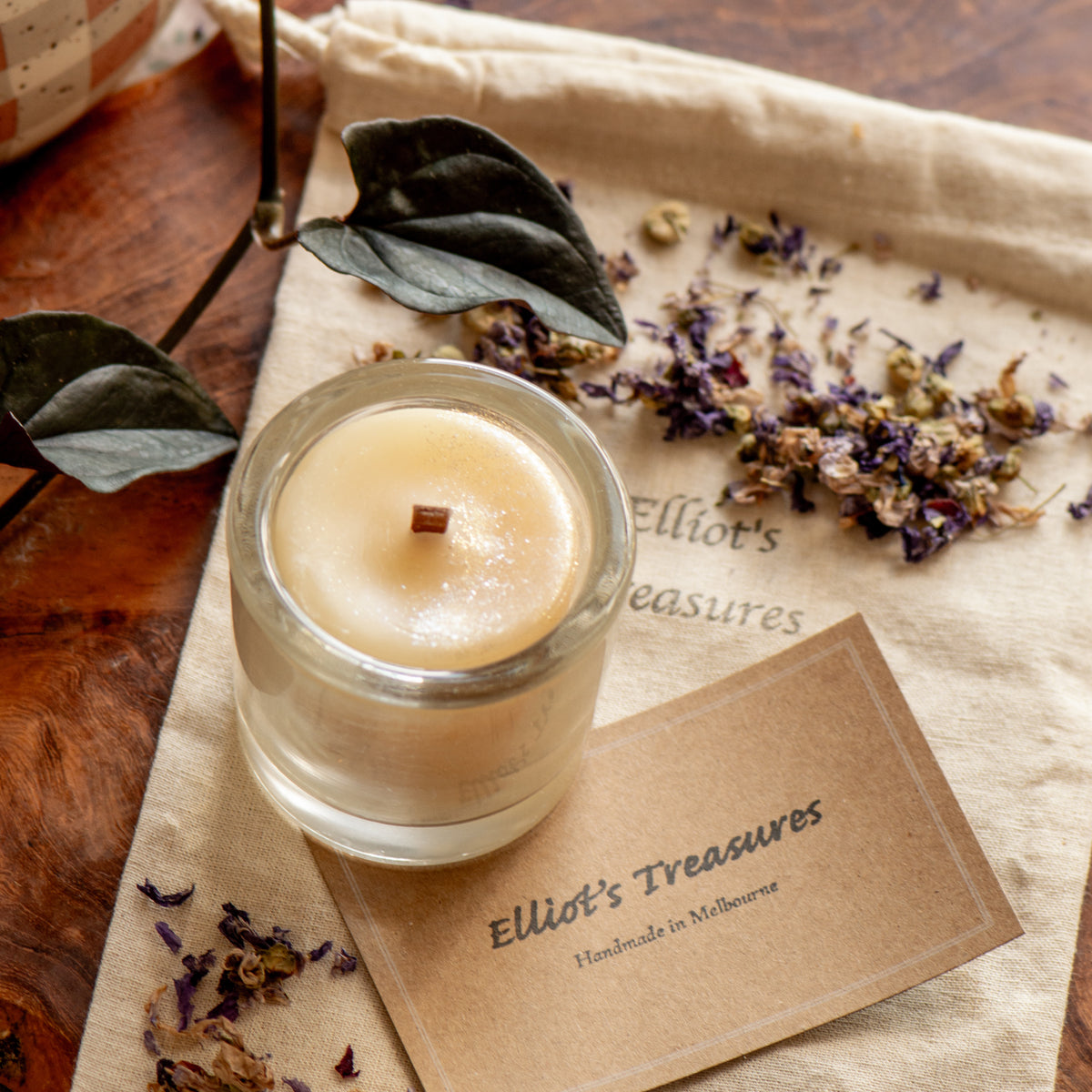 Lavender Scented Pot Beeswax Candle
