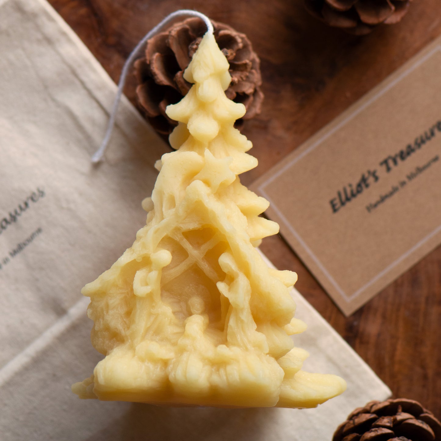 Nativity Christmas Tree - Pure Beeswax Candle