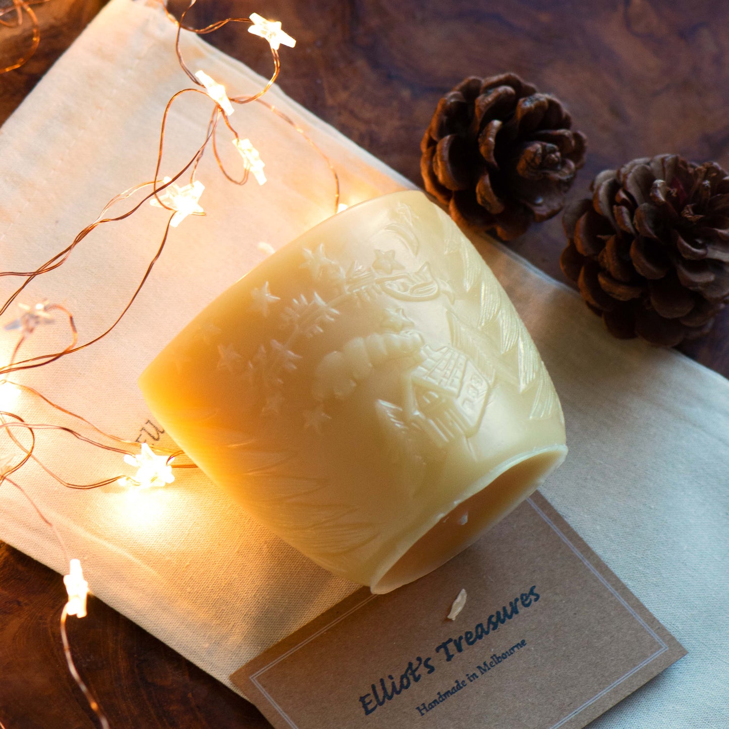 Night Before Christmas - Pure Beeswax Candle