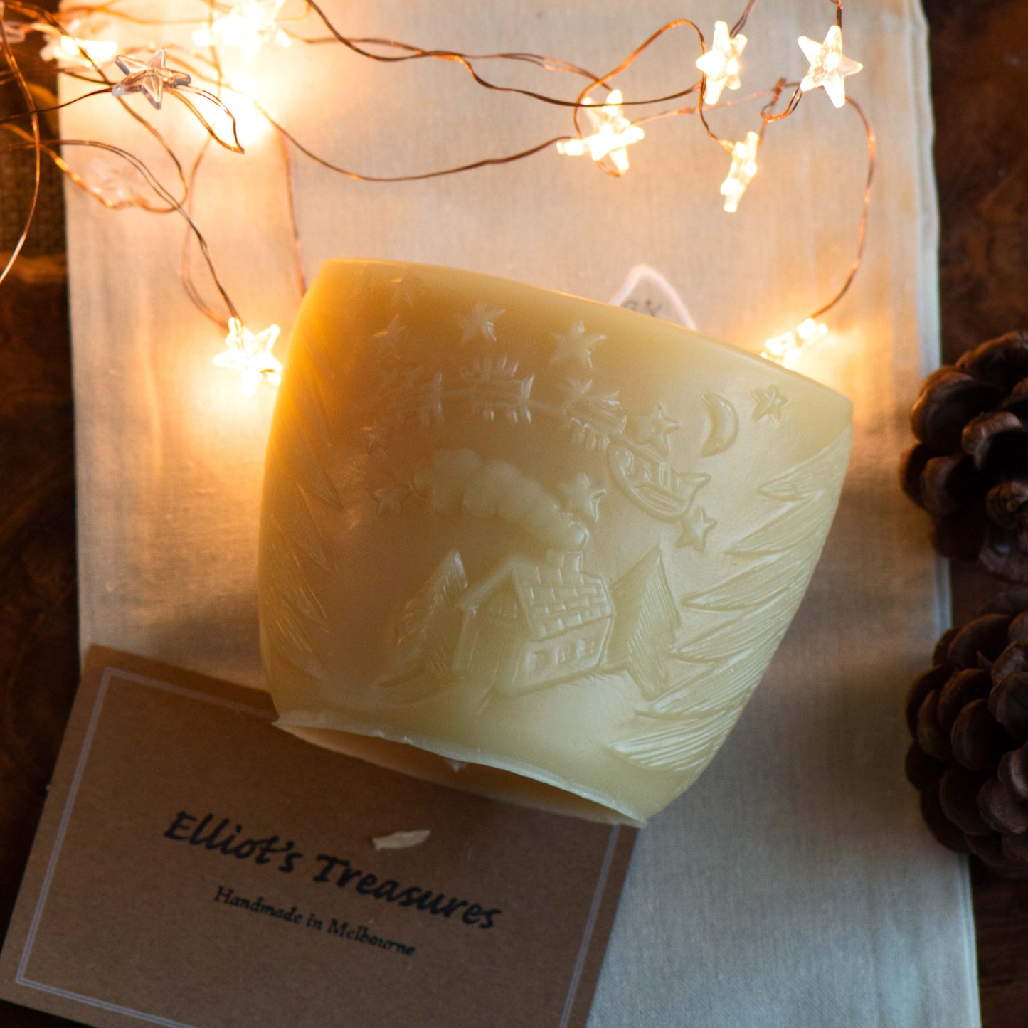 Night Before Christmas - Pure Beeswax Candle