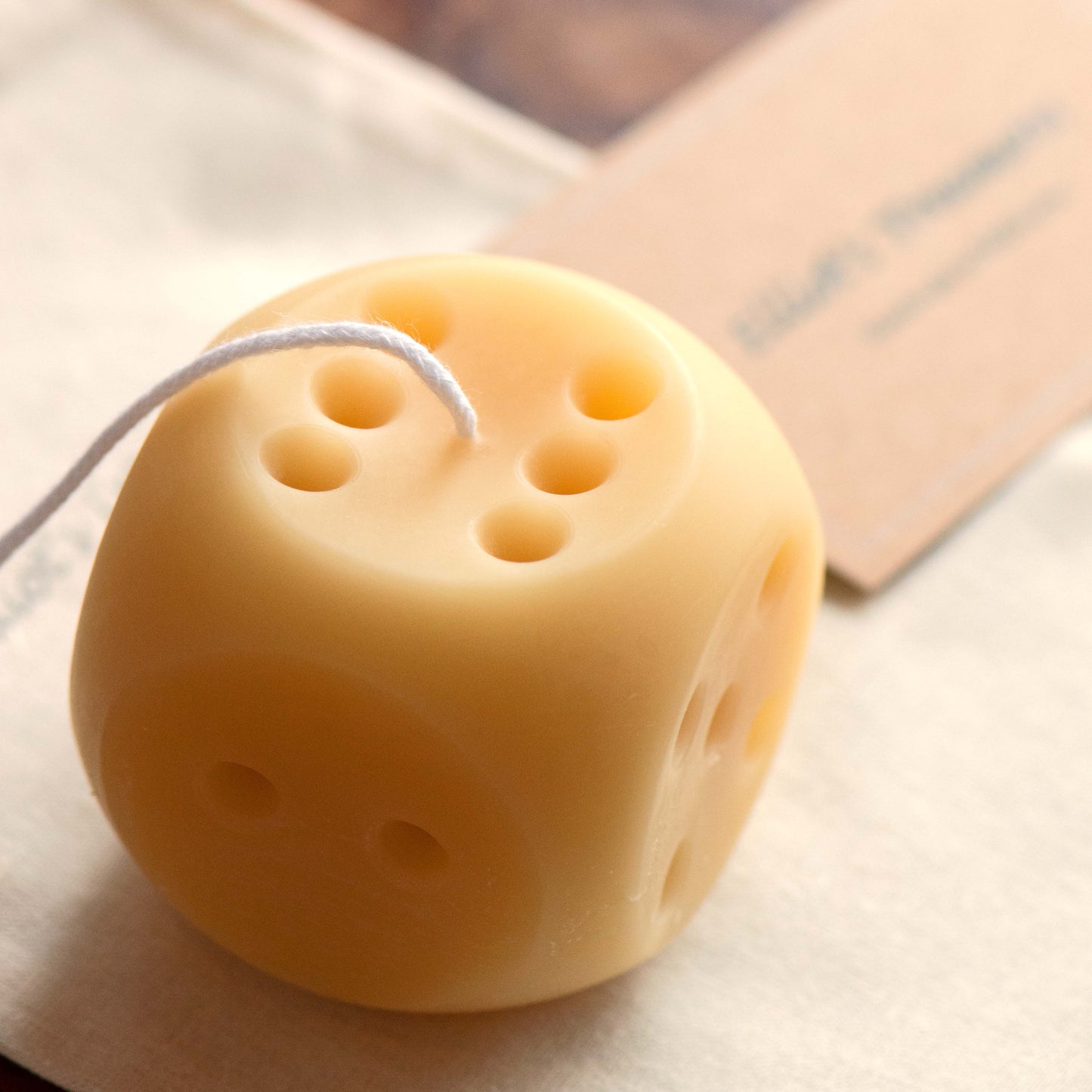 Rolling Dice - Pure Beeswax Candle