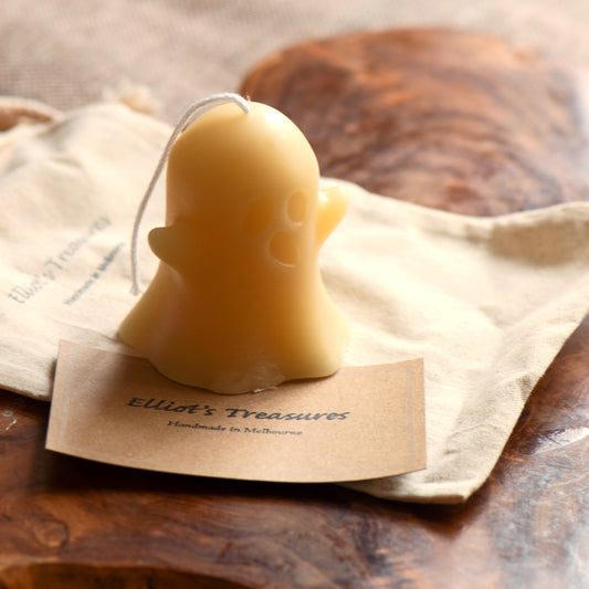 Spooky Beeswax Candle