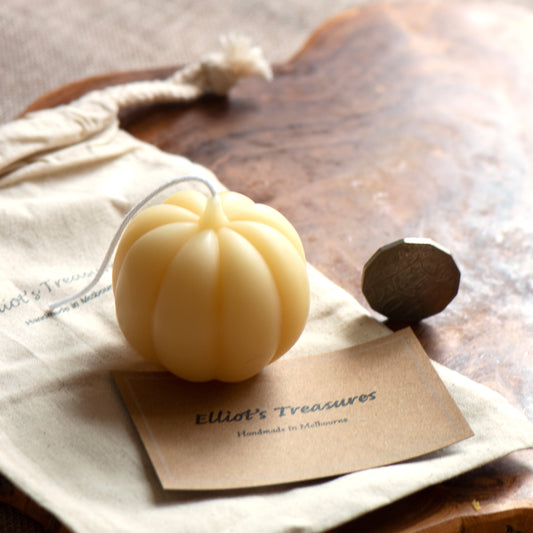 Sugar Pie Pumpkin Beeswax Candle