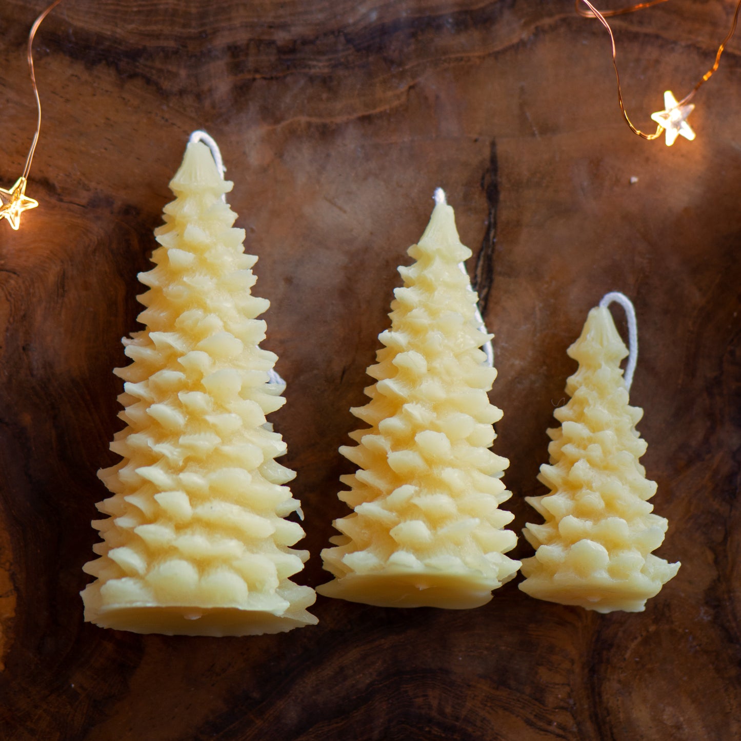 The Christmas Forest - Set of 3 Beeswax Candles