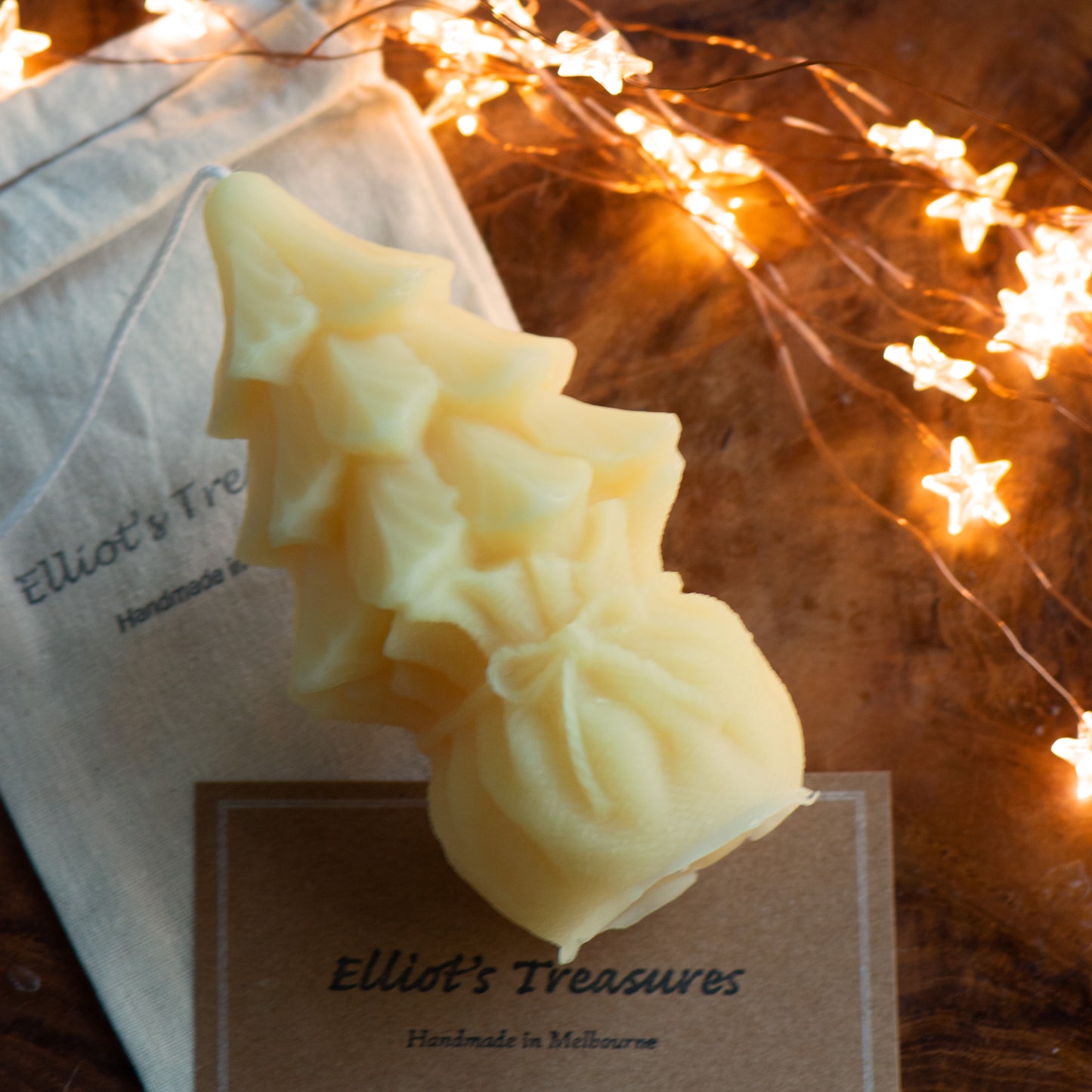 Santa's Sleigh Beeswax Candle