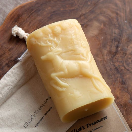 Wilderness Beeswax Pillar Candle