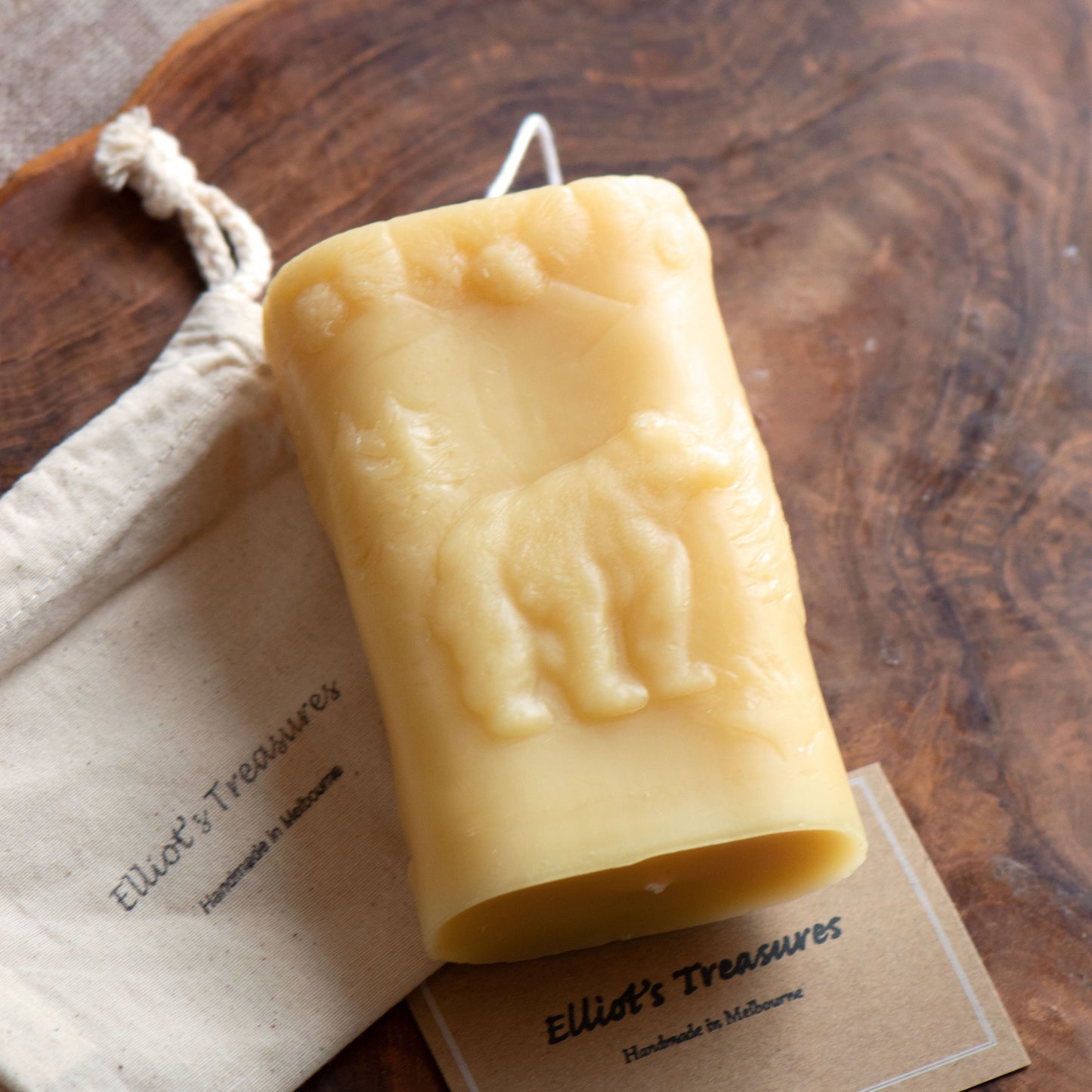 Wilderness Beeswax Pillar Candle