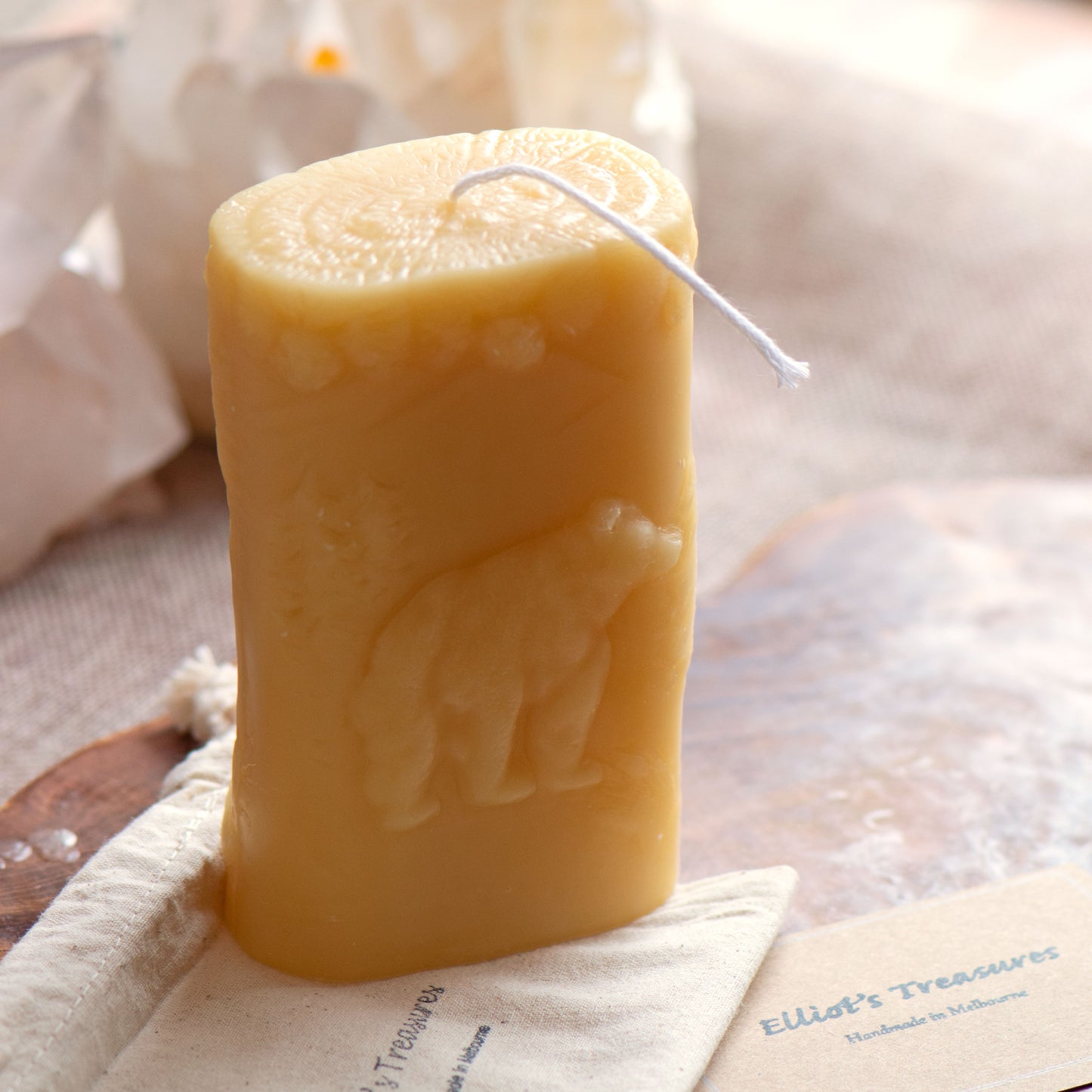 Wilderness Beeswax Pillar Candle