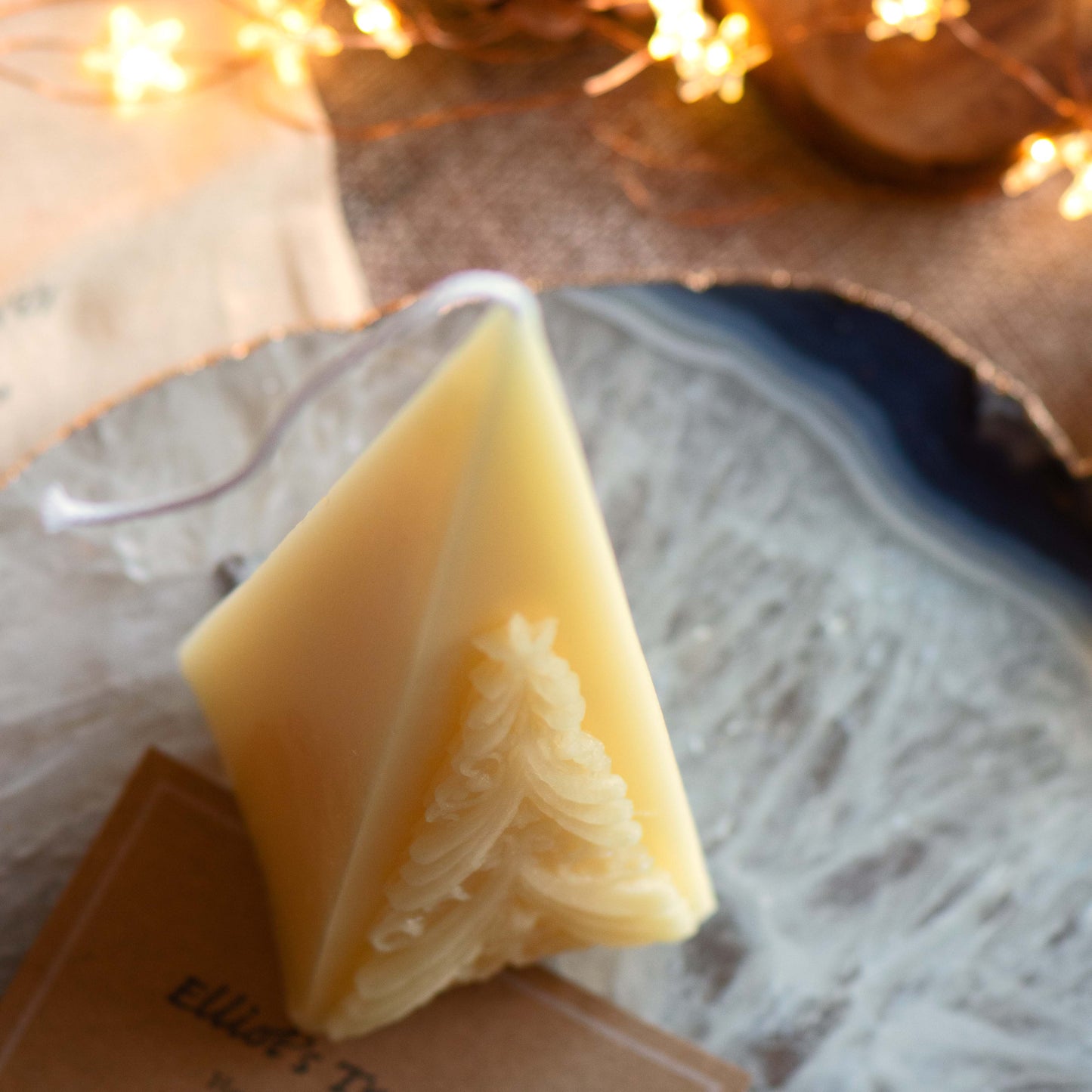 Christmas Pyramid - Pure Beeswax Candle