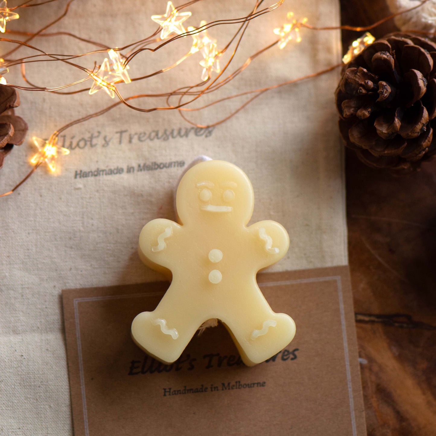 Gingerbread Man - Pure Beeswax Candle