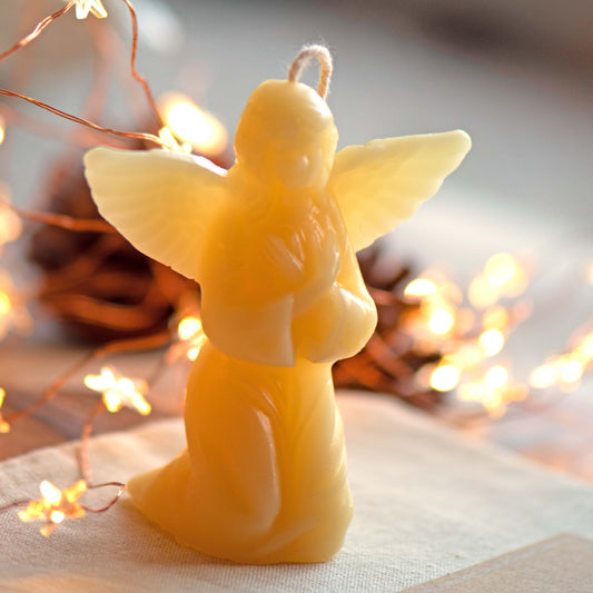 Angel Beeswax Candle