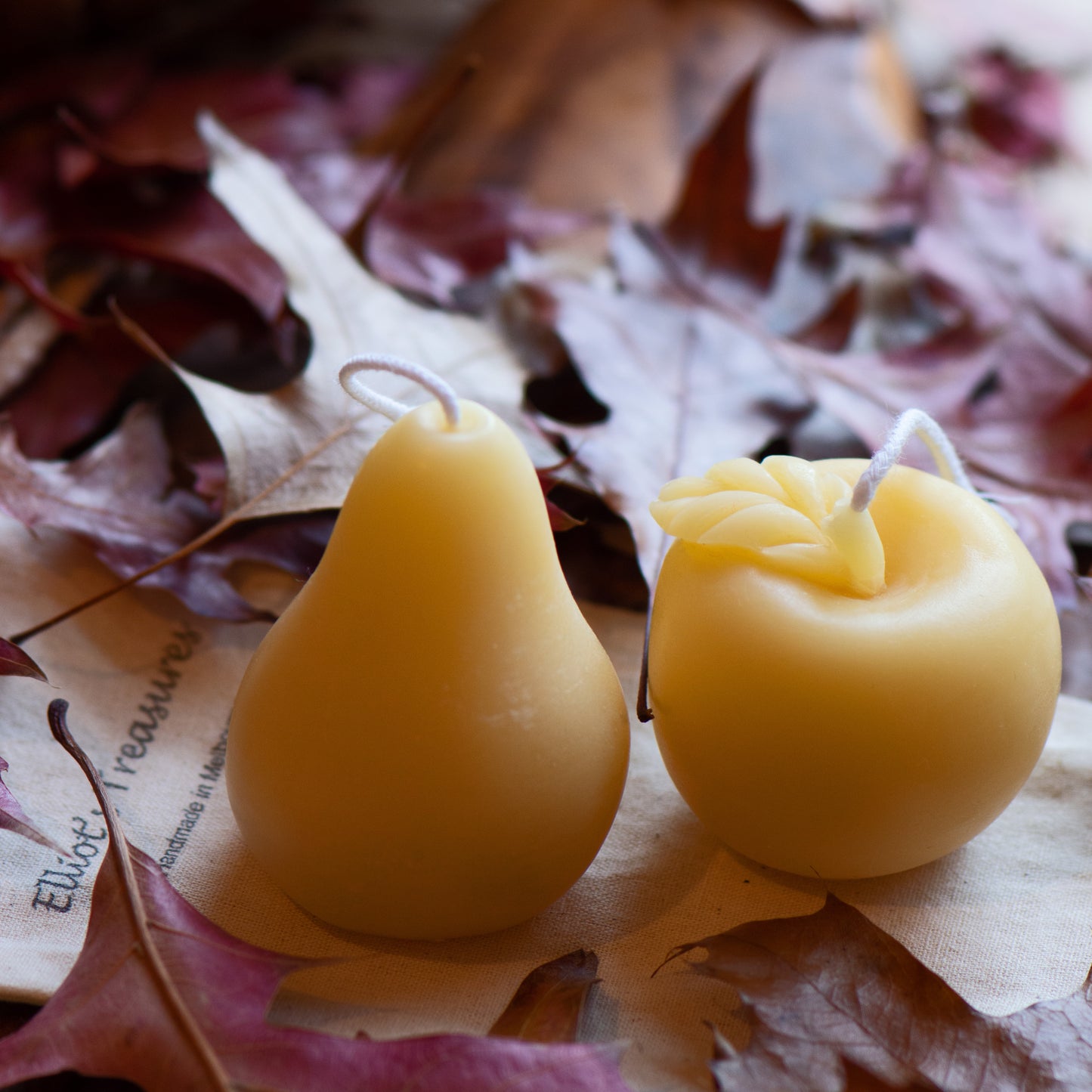 Apple & Pear Duo - Pure Beeswax Candles