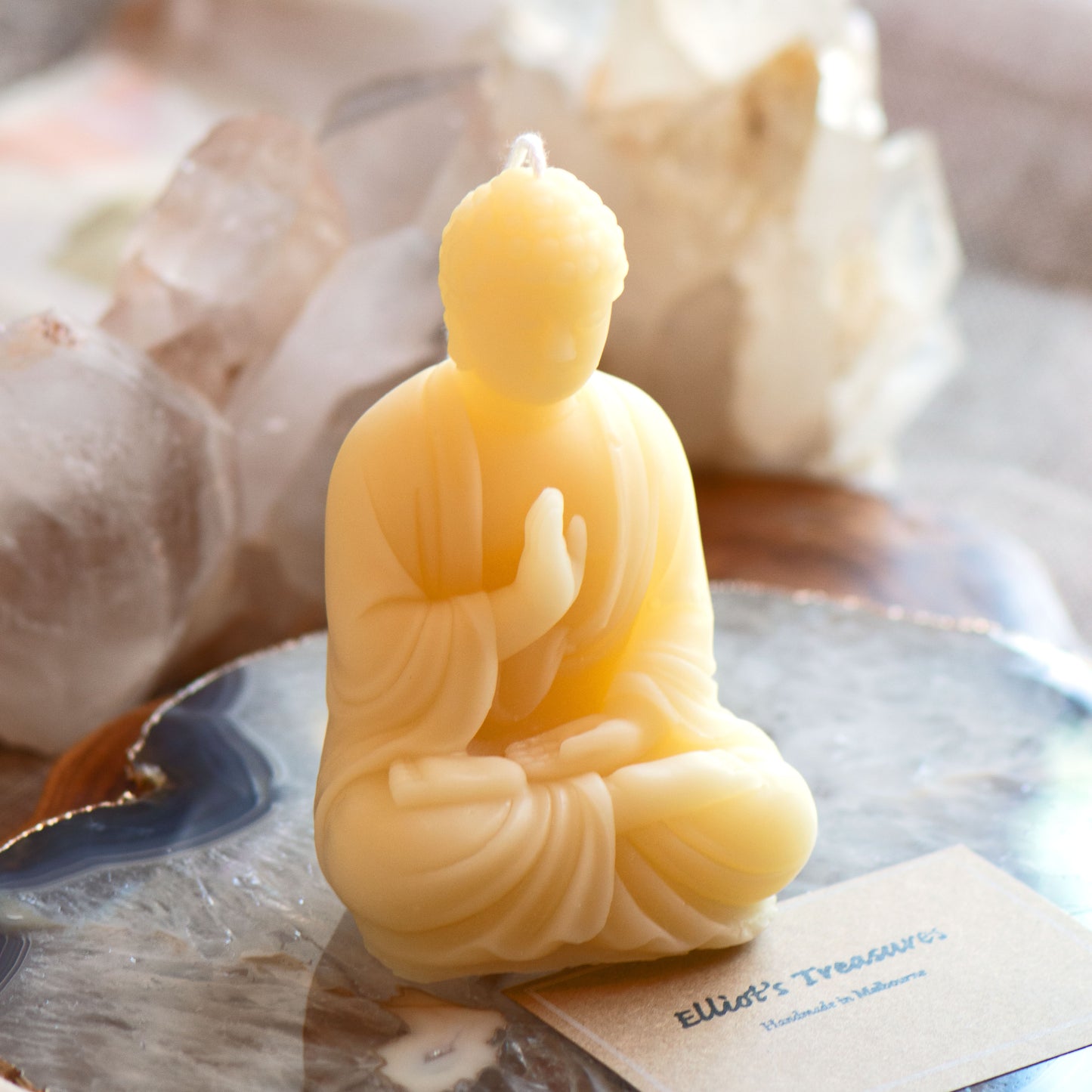 Buddha Beeswax Candle