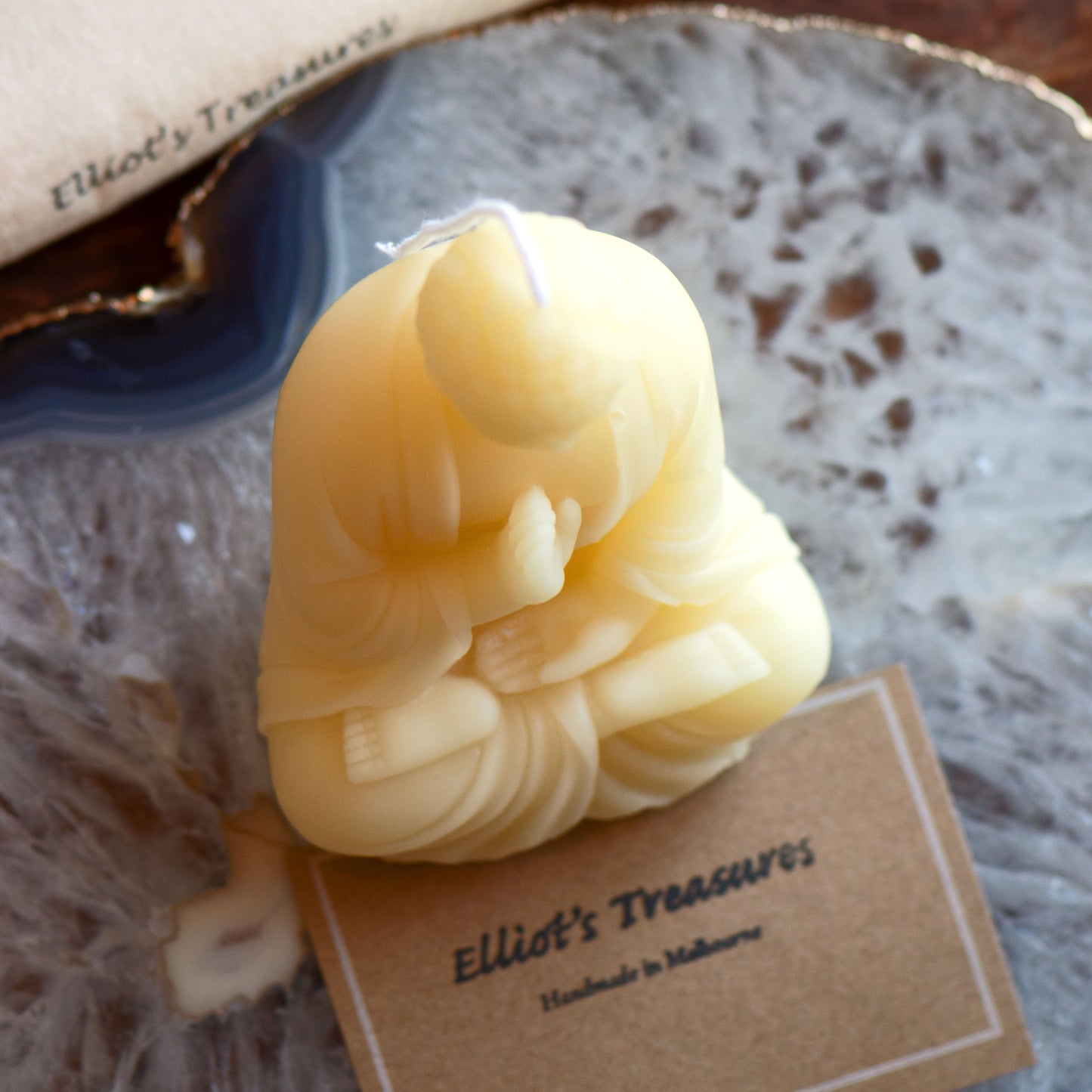 Buddha Beeswax Candle