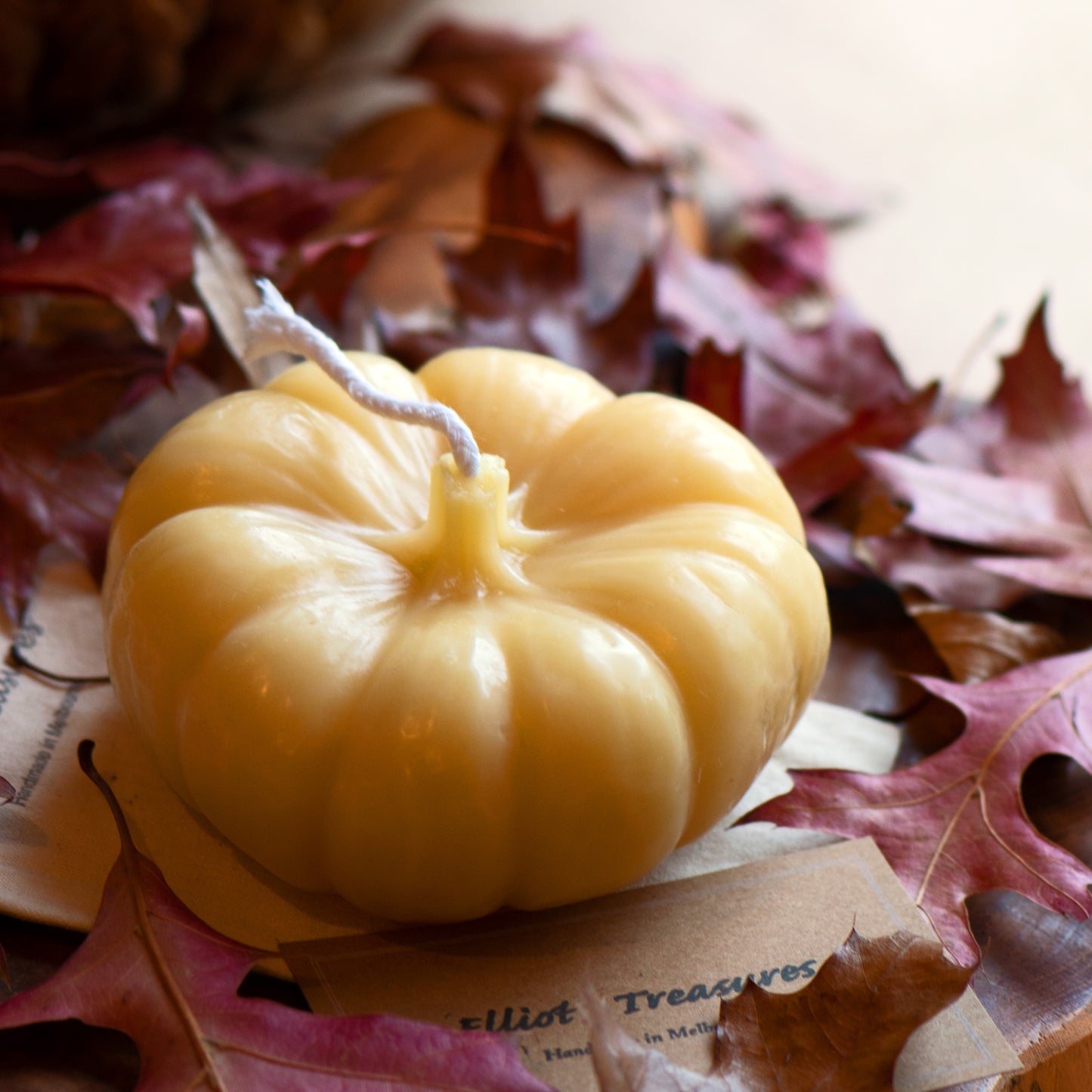 Cinderella Pumpkin - Pure Beeswax Candle