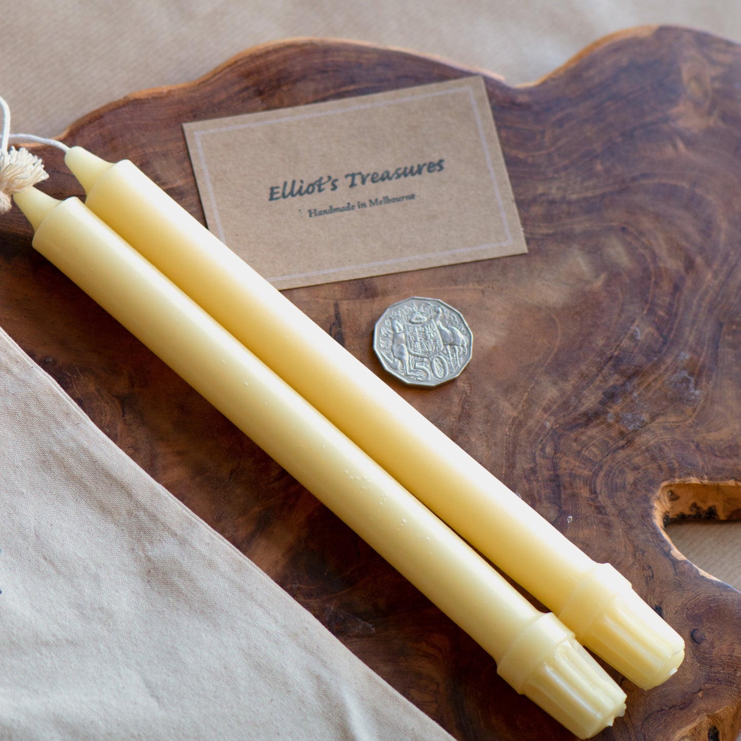 Colonial Taper Beeswax Candles