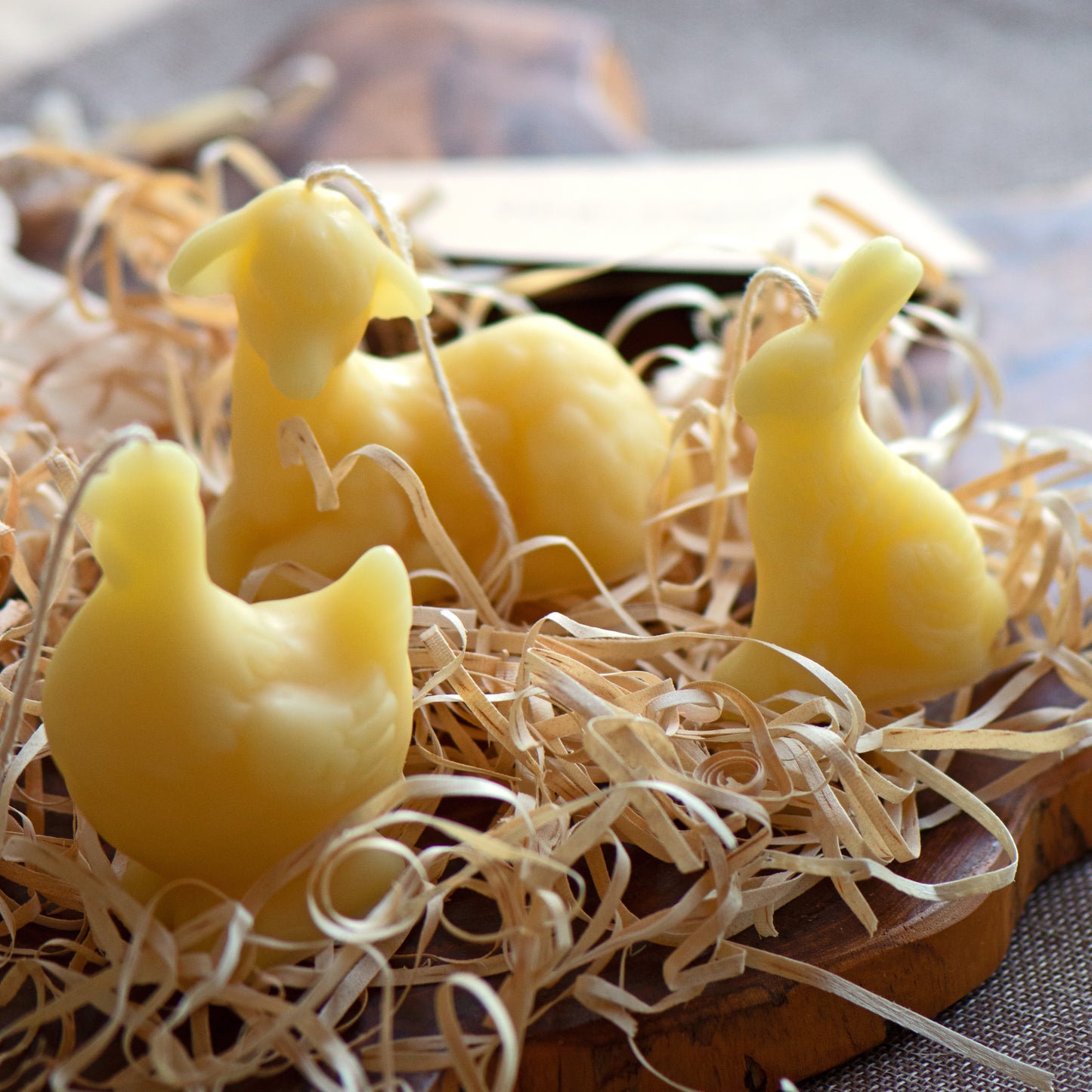 Easter Animals - Pure Beeswax Candles