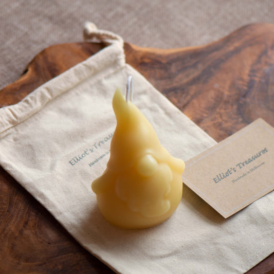 Gnome Pure Beeswax Candle