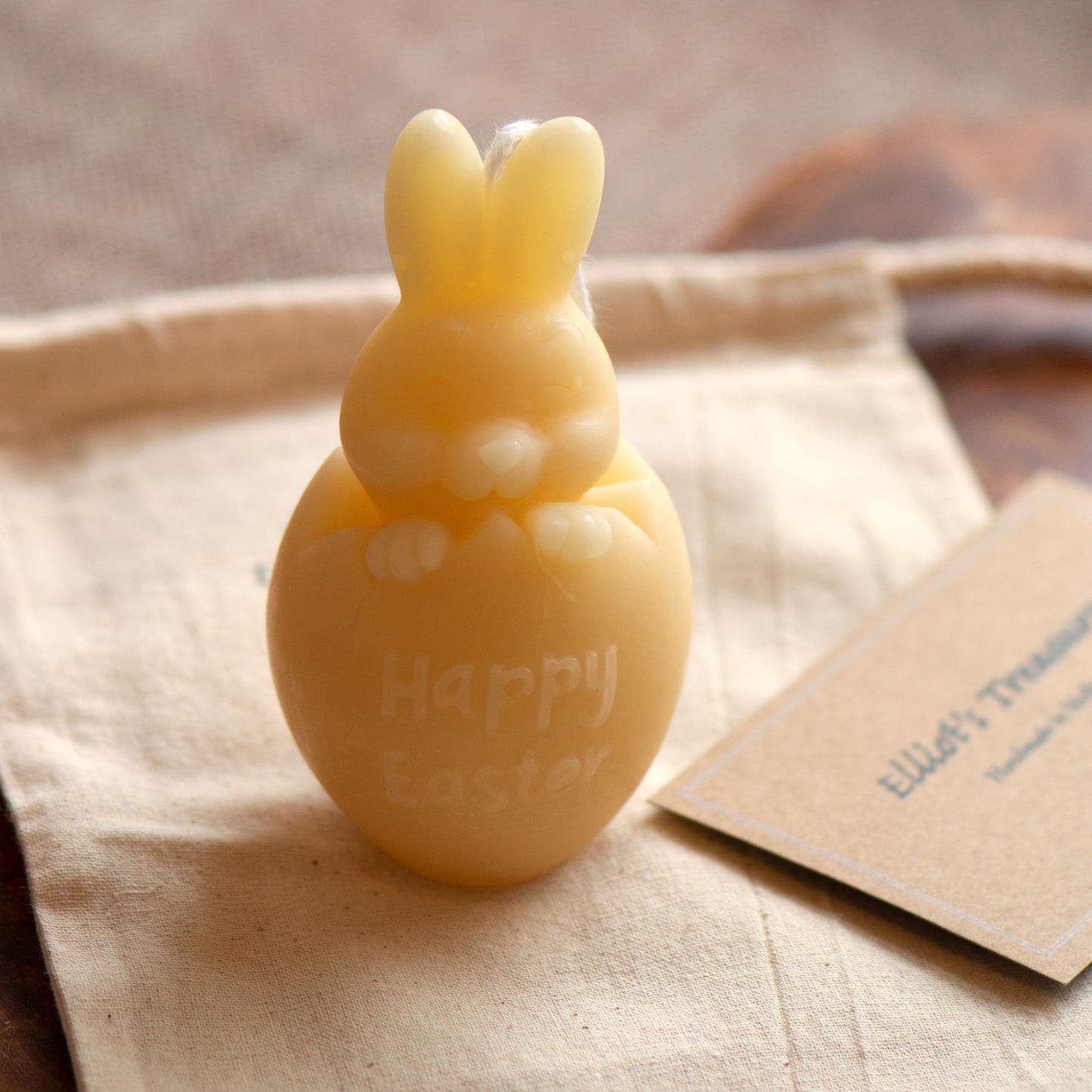 Happy Easter Bunny - Pure Beeswax Candle