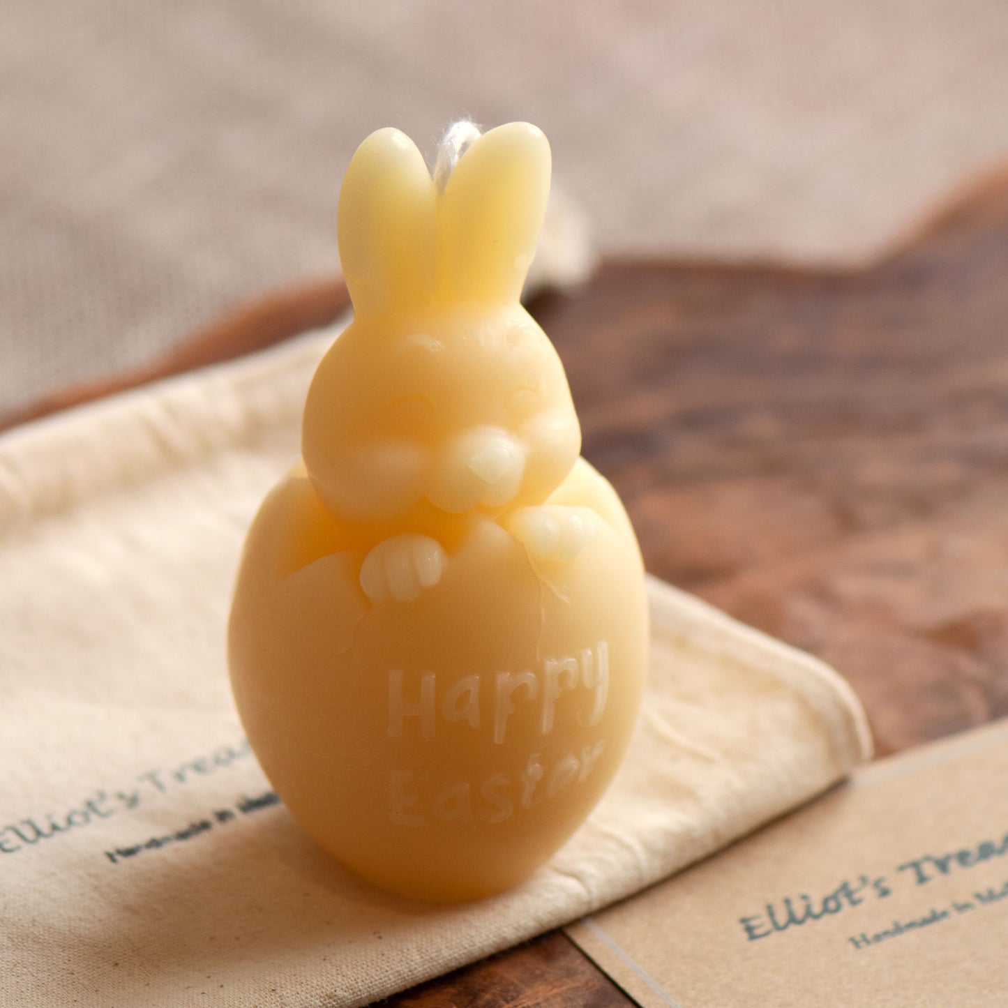 Happy Easter Bunny - Pure Beeswax Candle