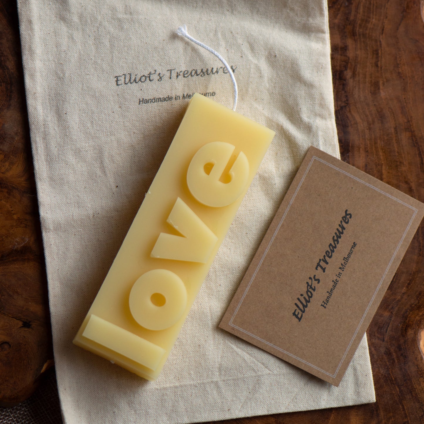 Love - Affirmation Beeswax Candle