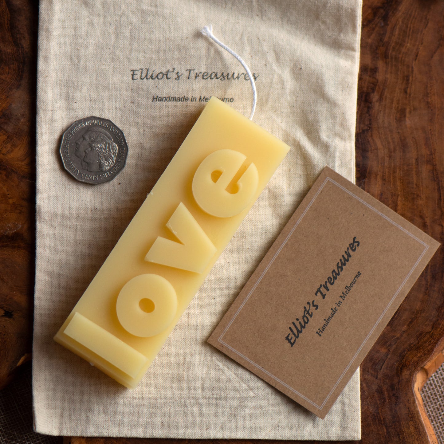 Love - Affirmation Beeswax Candle