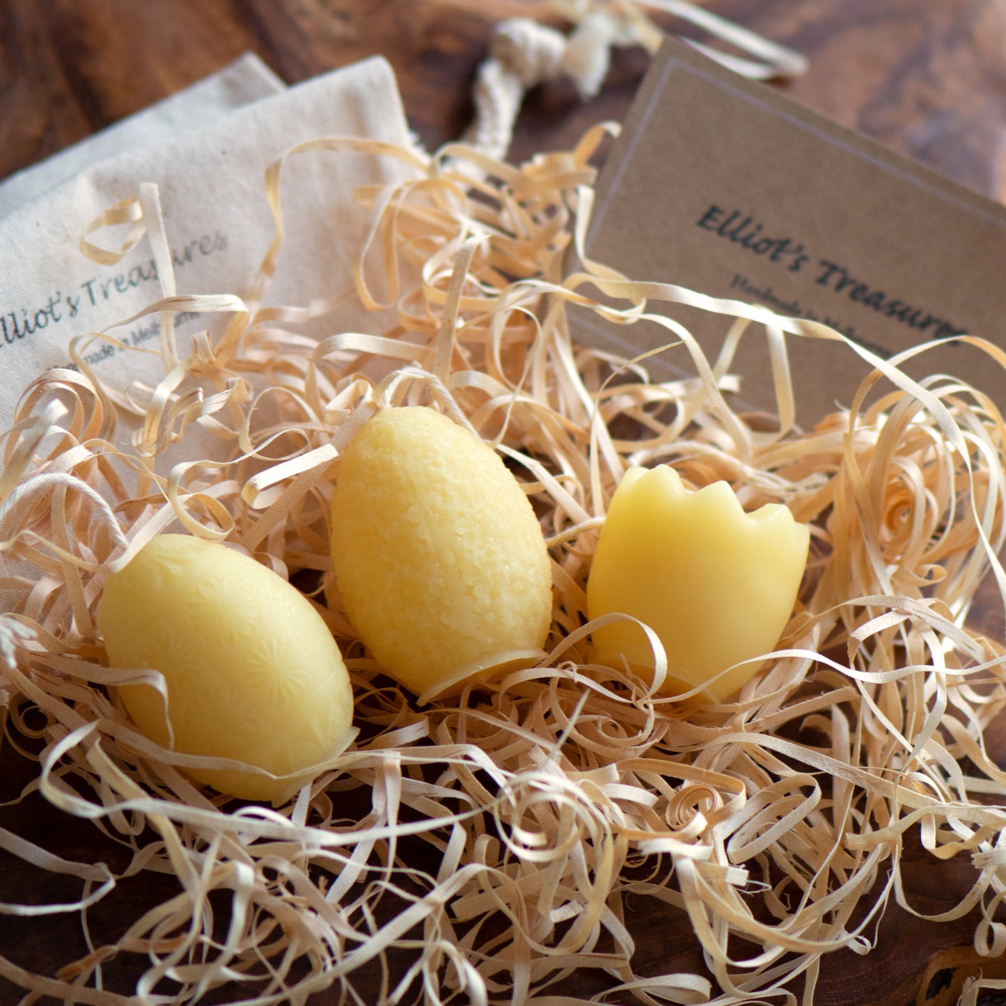 Mini Easter Eggs - Pure Beeswax Candles