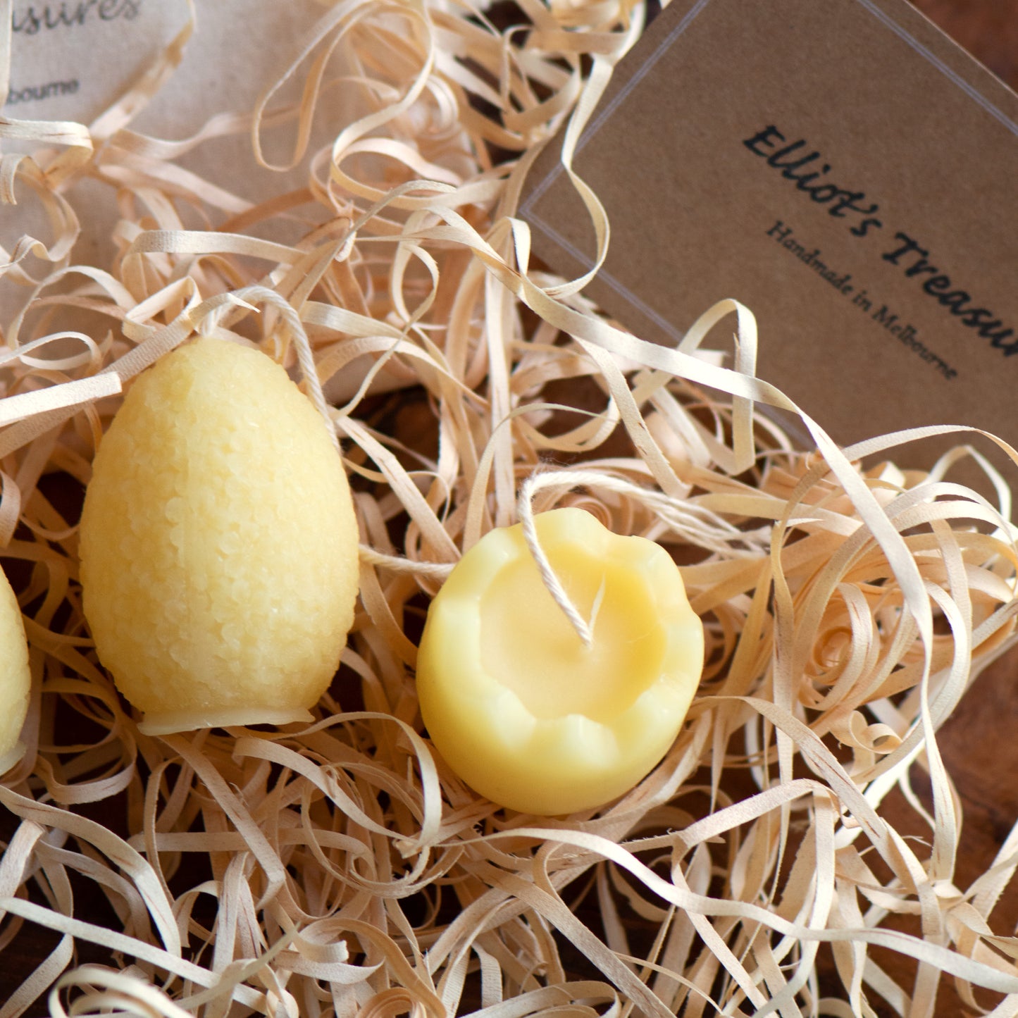 Mini Easter Eggs - Pure Beeswax Candles