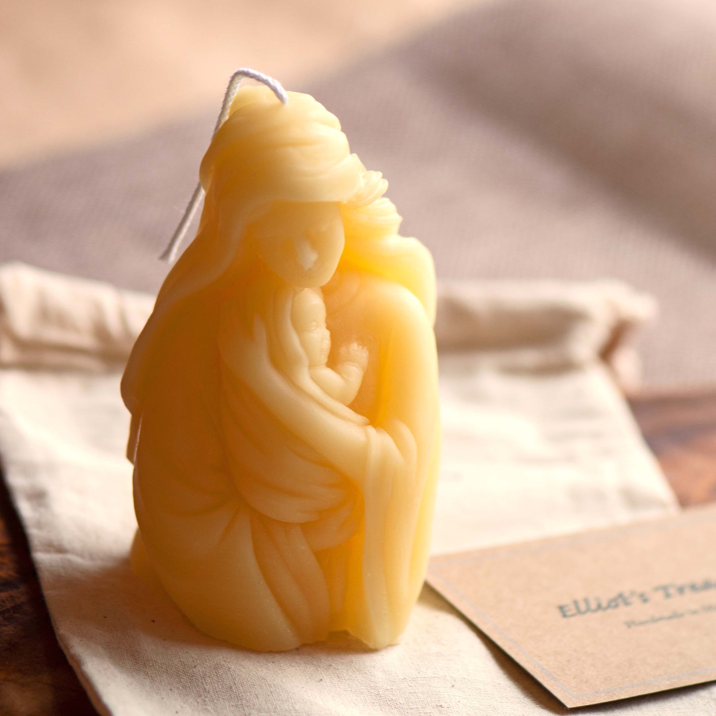 Mother & Baby Beeswax Candle