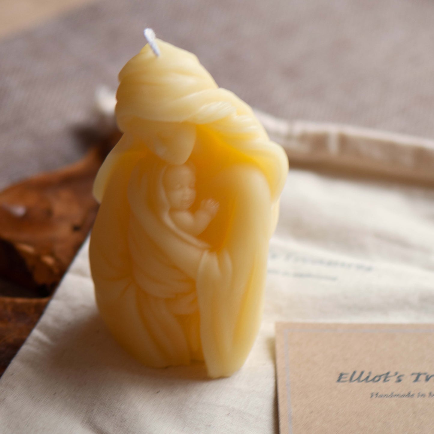 Mother & Baby Beeswax Candle