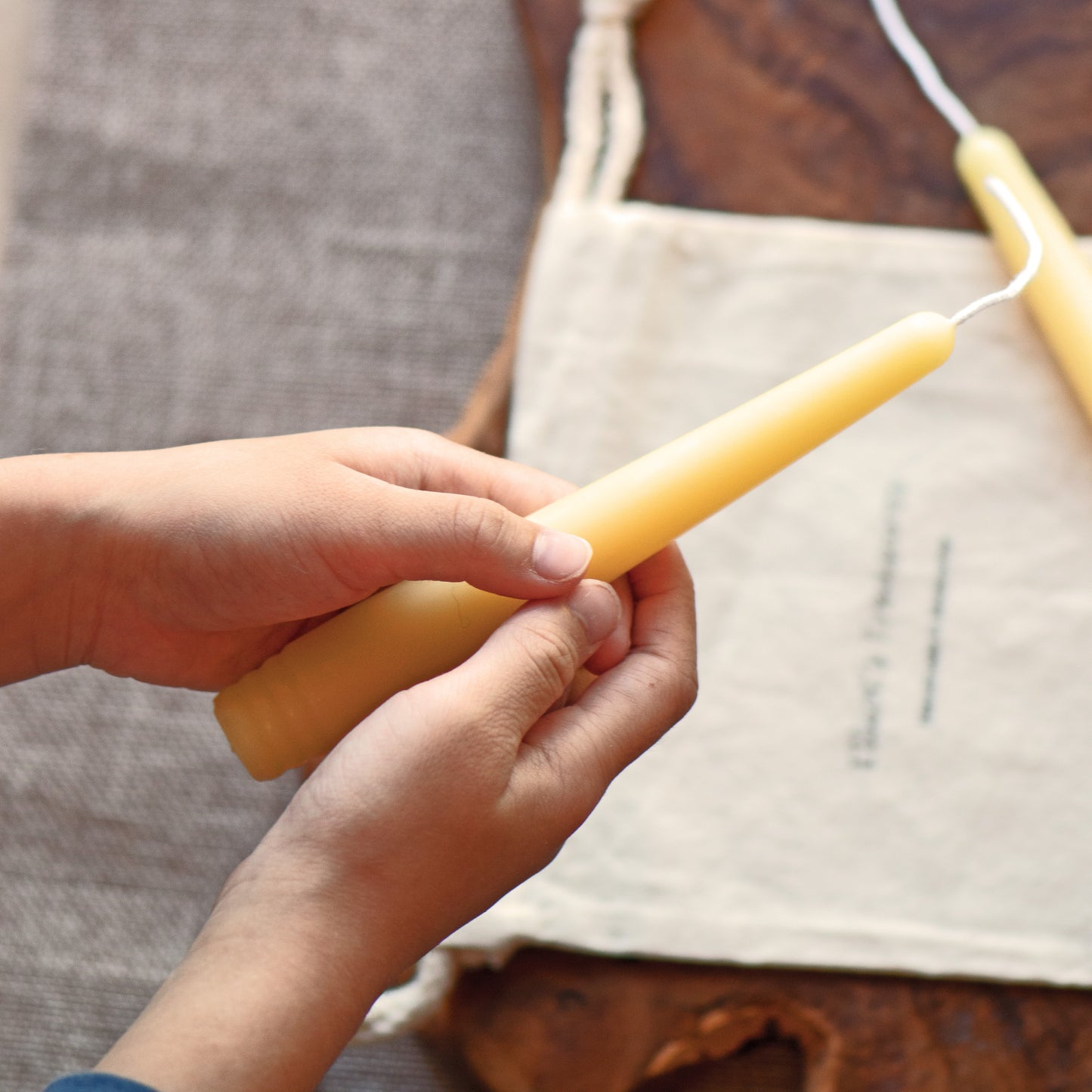 Prayer Taper Beeswax Candles